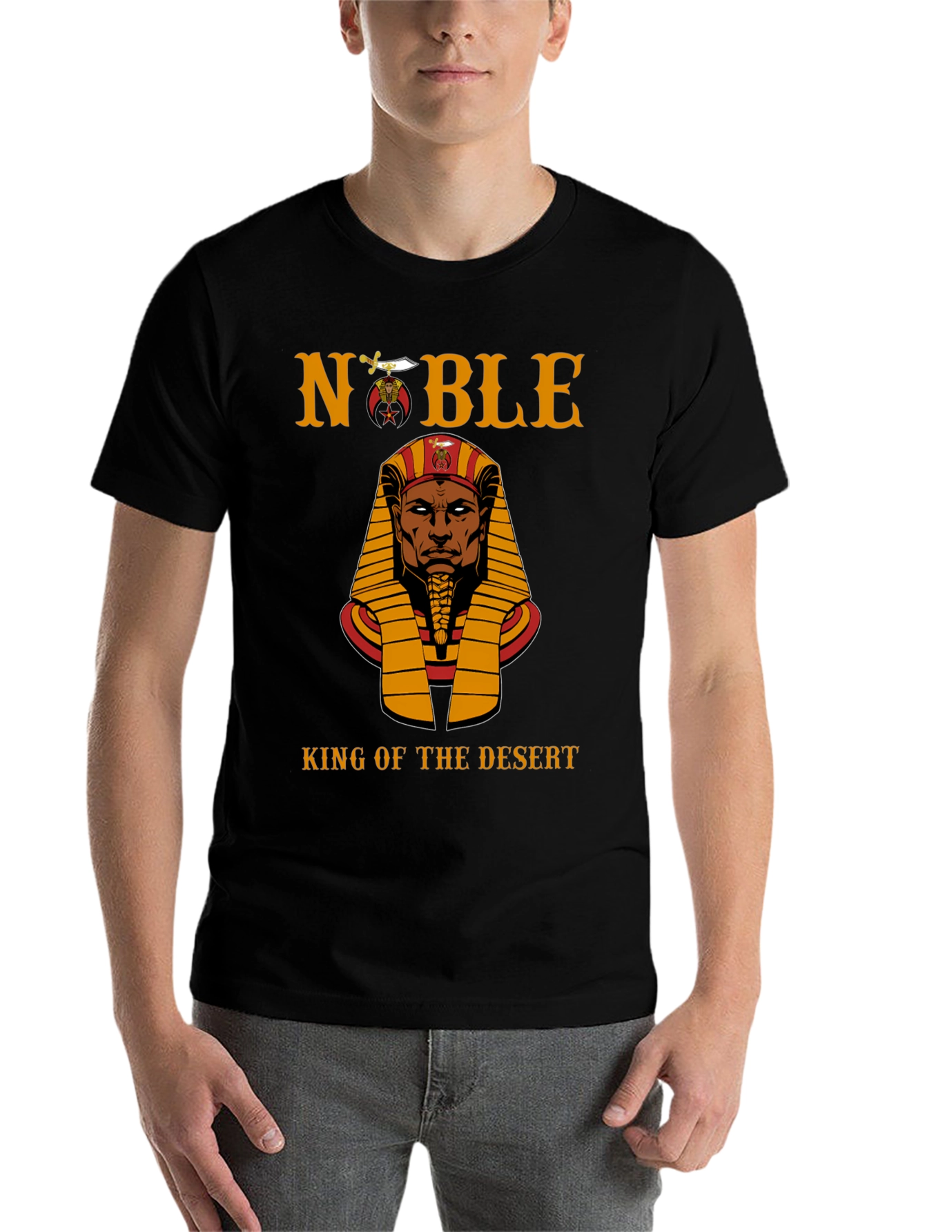 Black Noble King of the Desert T-Shirt - Black view 7