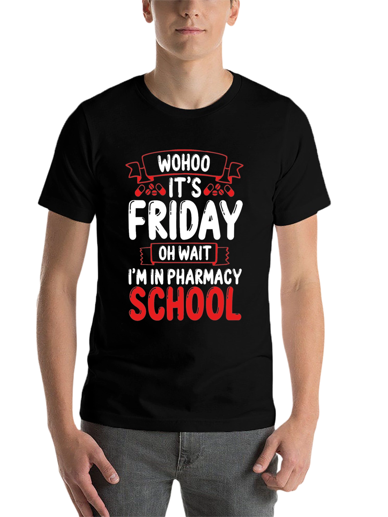 Black Pharmacy School Friday T-Shirt view 7