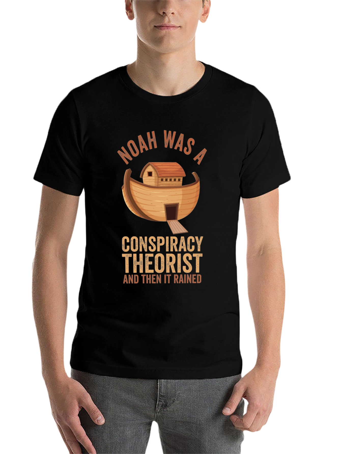 Black Noah Was A Conspiracy Theorist T-Shirt view 7