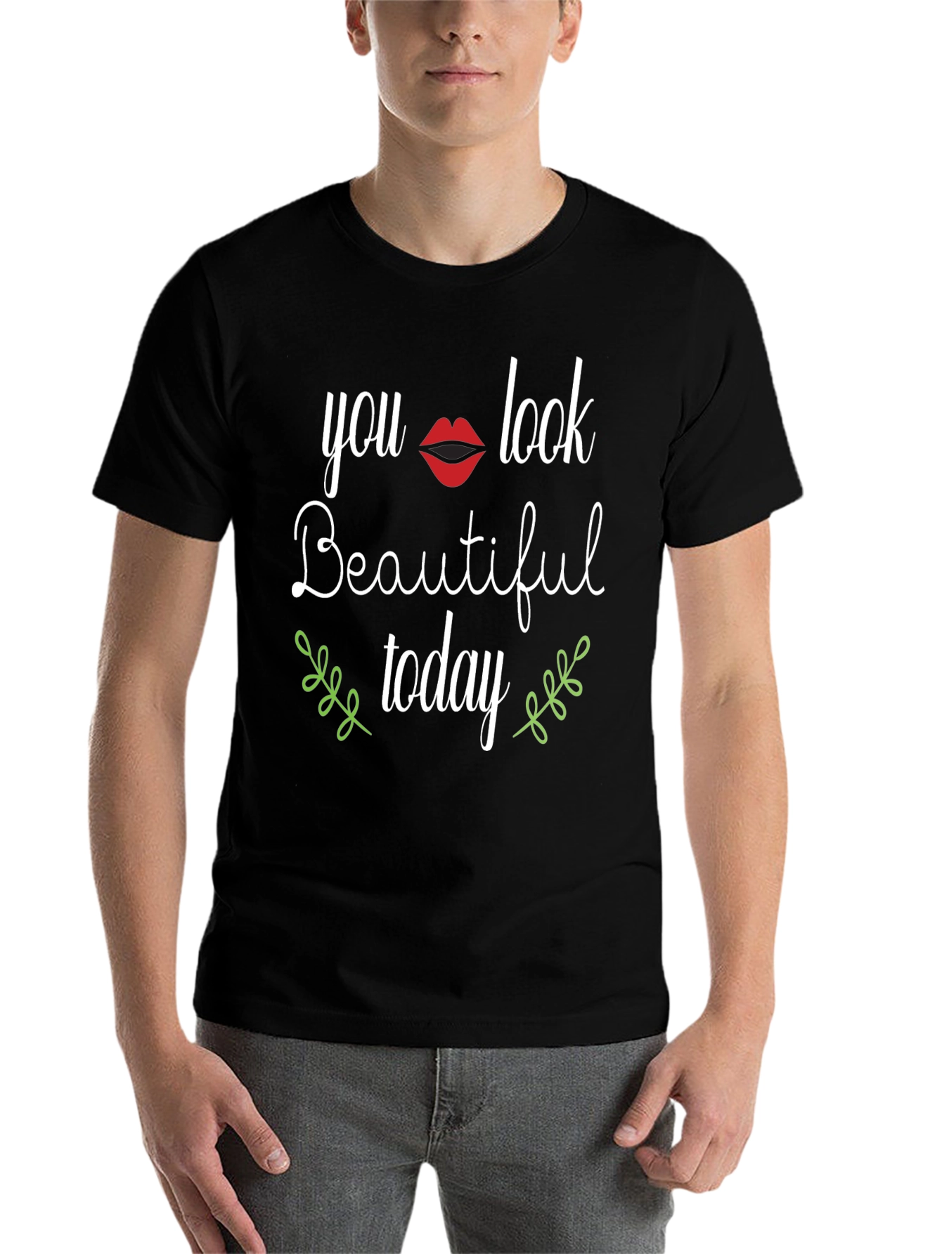 Black You Look Beautiful Today Graphic Tee view 7
