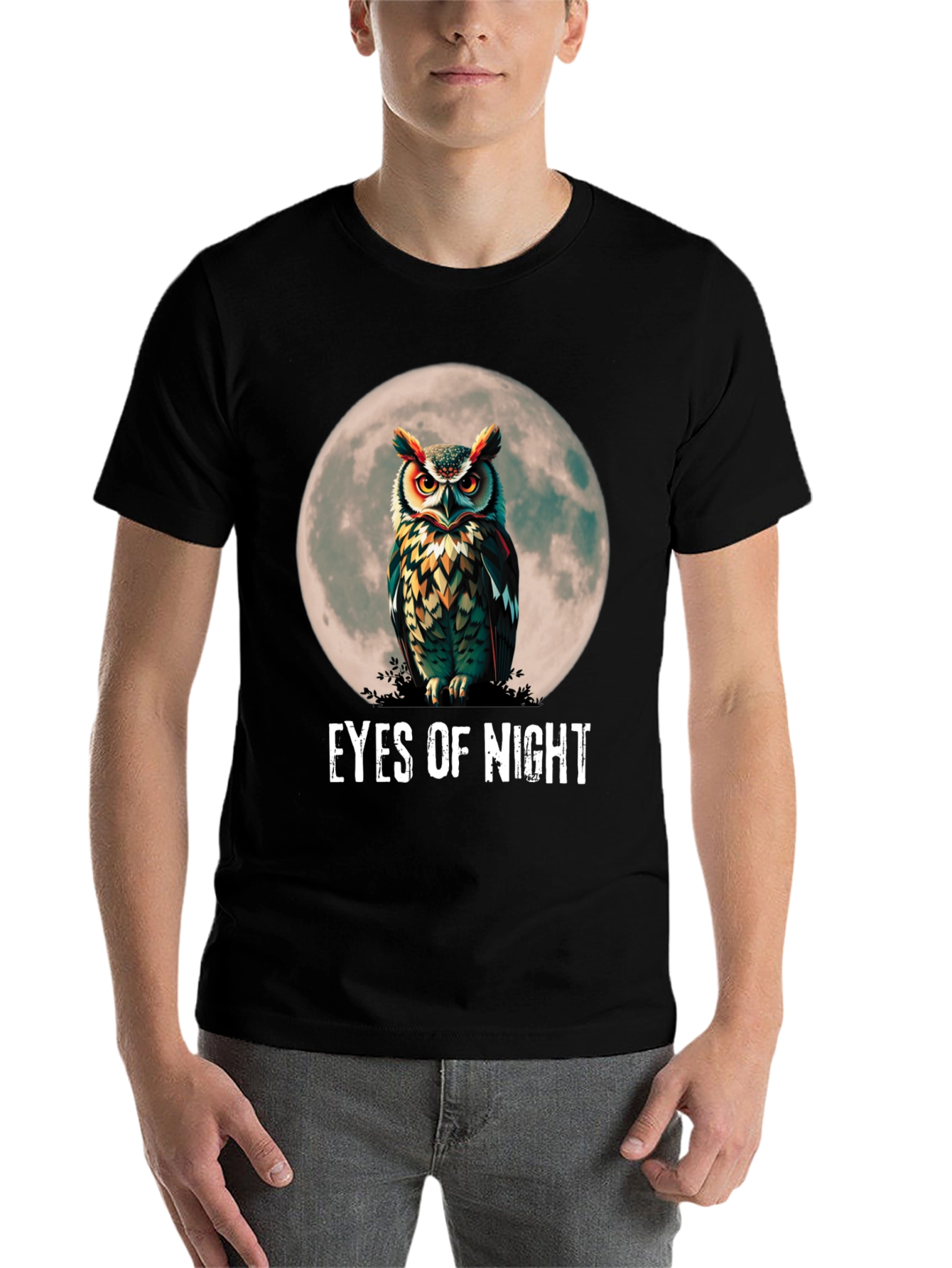 Black Eyes of Night Owl Graphic Tee view 7