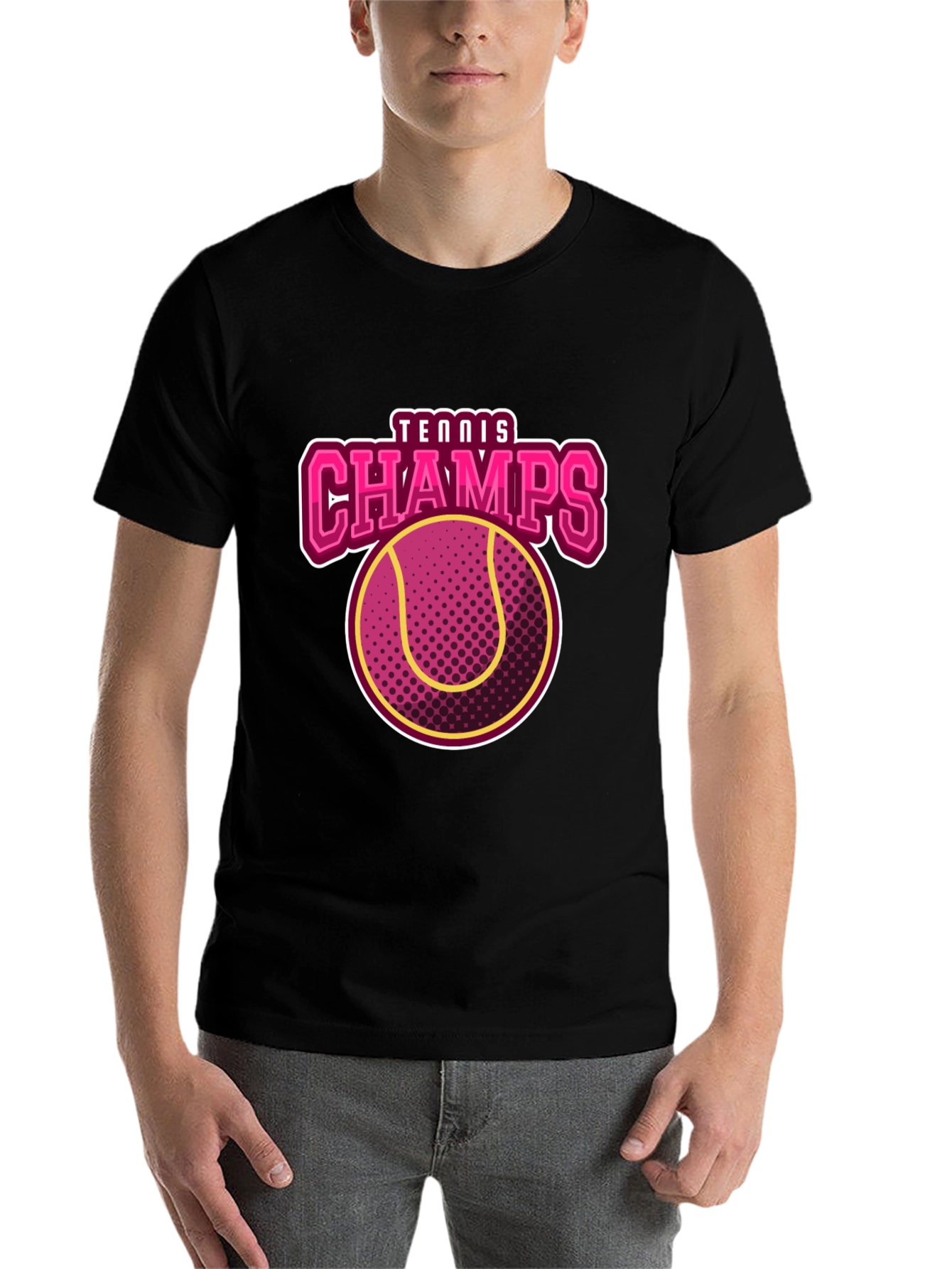 Black Tennis Champs Graphic Tee view 7