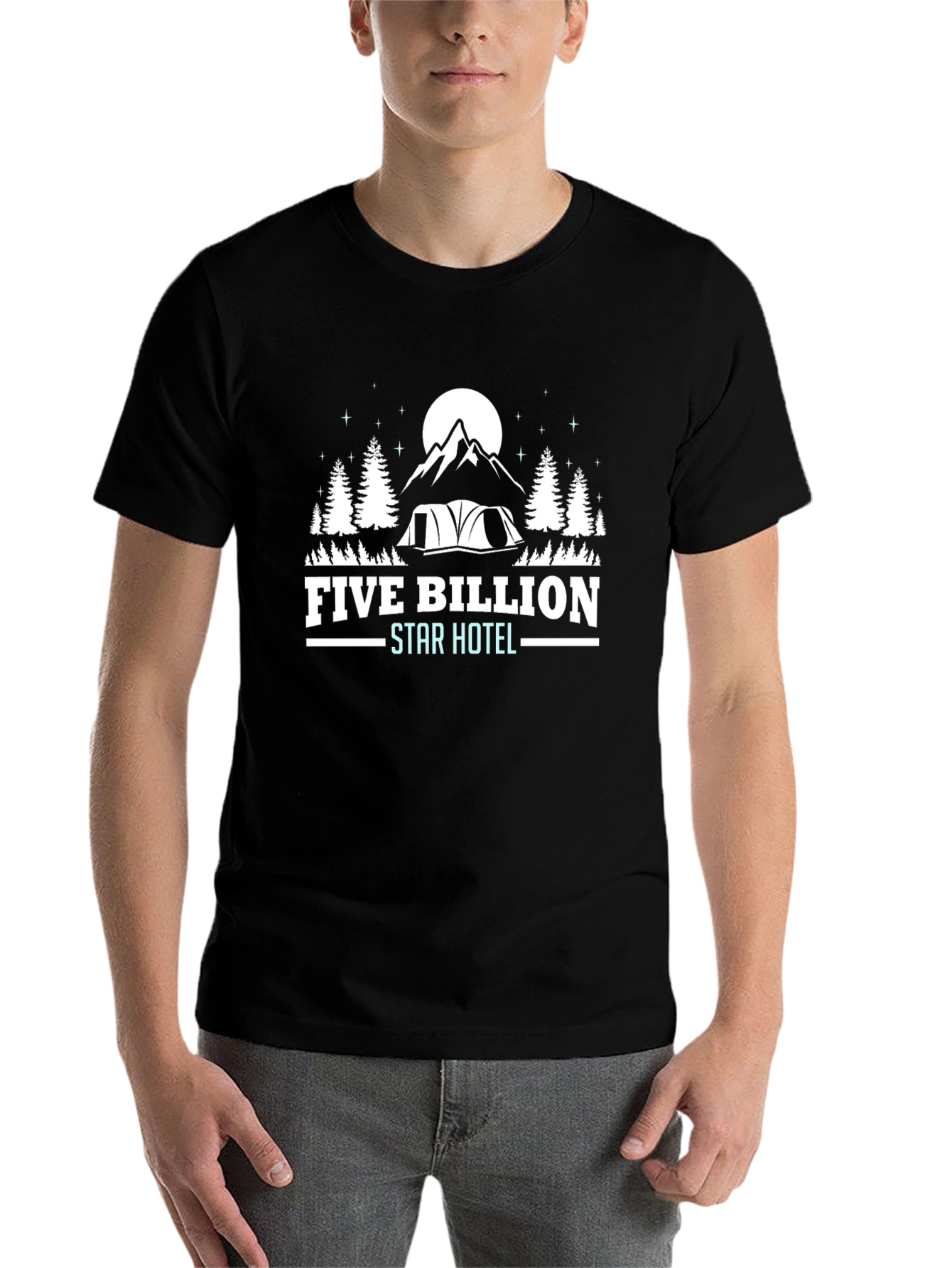 Five Billion Star Hotel Camping T-Shirt - 7