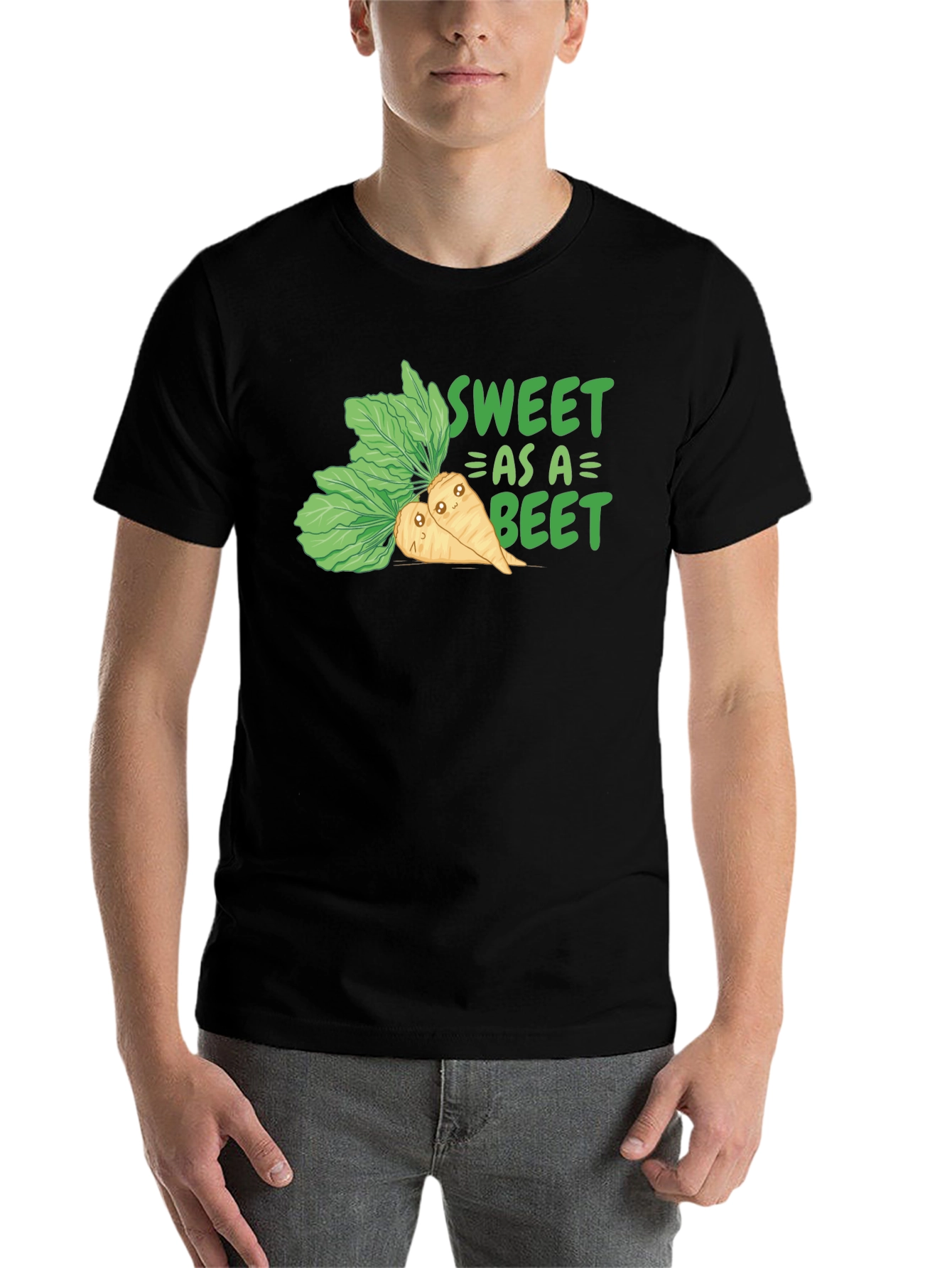 Black Sweet As A Beet T-Shirt Funny Vegan Tee view 7