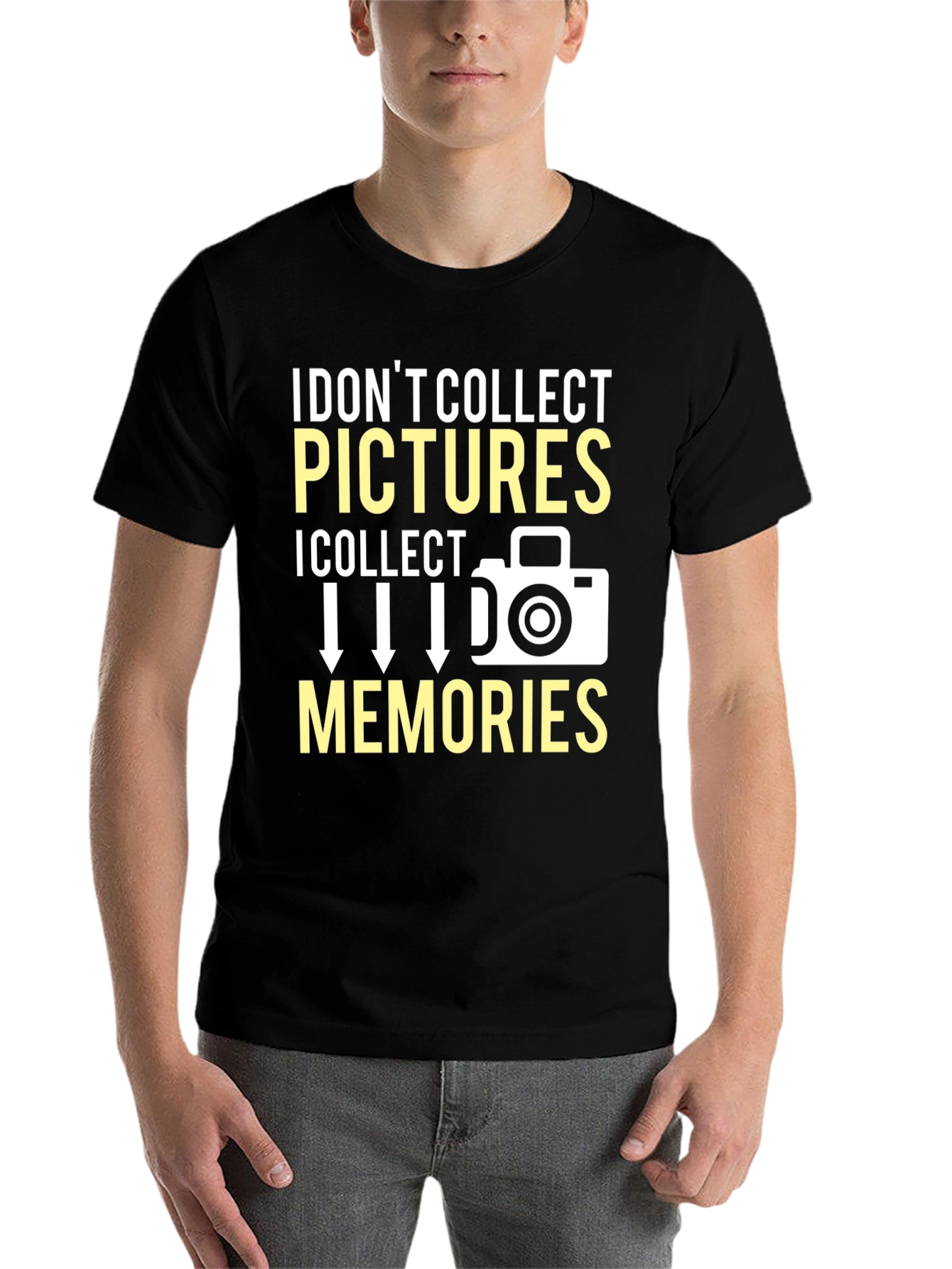 Black I Collect Memories T-Shirt Photography Gift view 7
