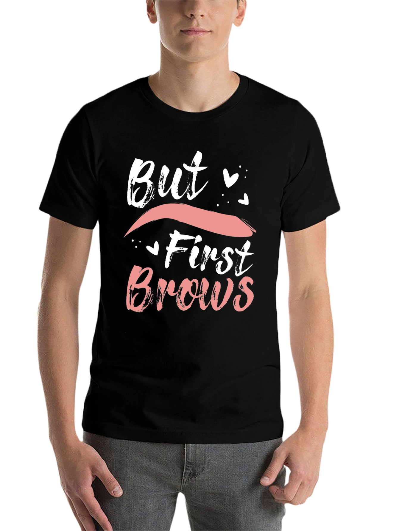 Black But First Brows Graphic Tee - Stylish and Trendy view 7