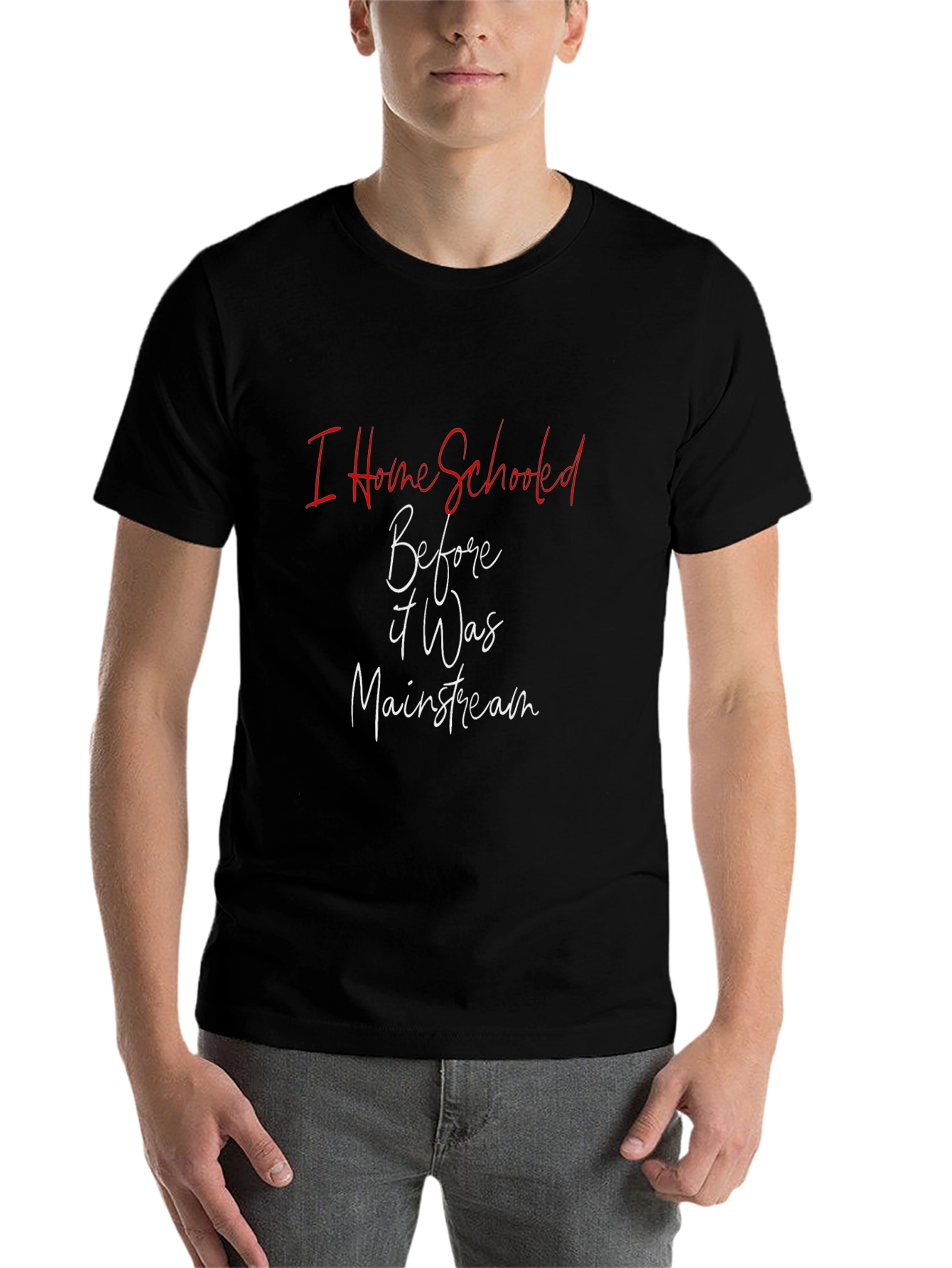 Black I Homeschooled Before It Was Mainstream T-Shirt view 7