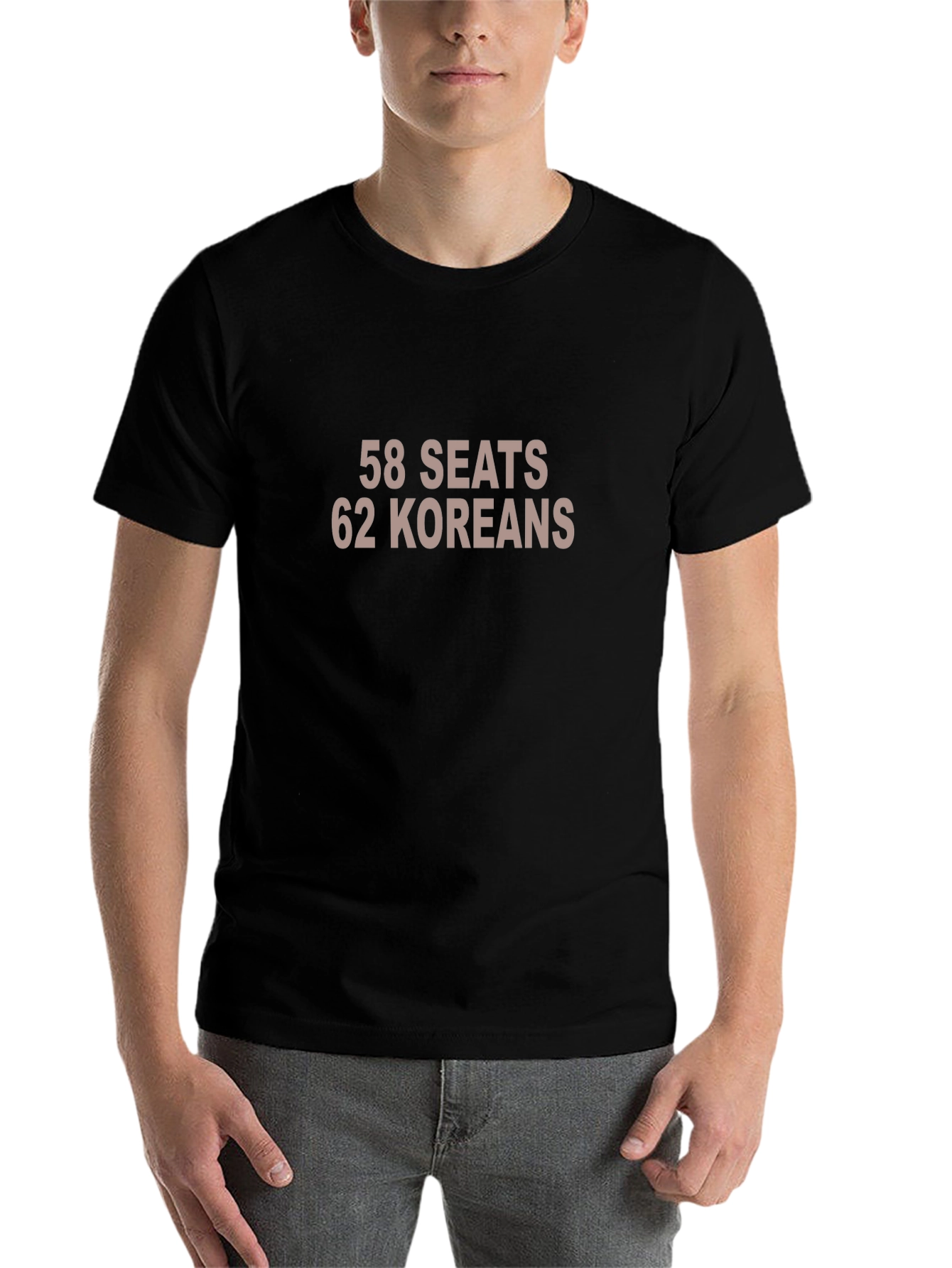 Black 58 Seats 62 Koreans Graphic Tee view 7