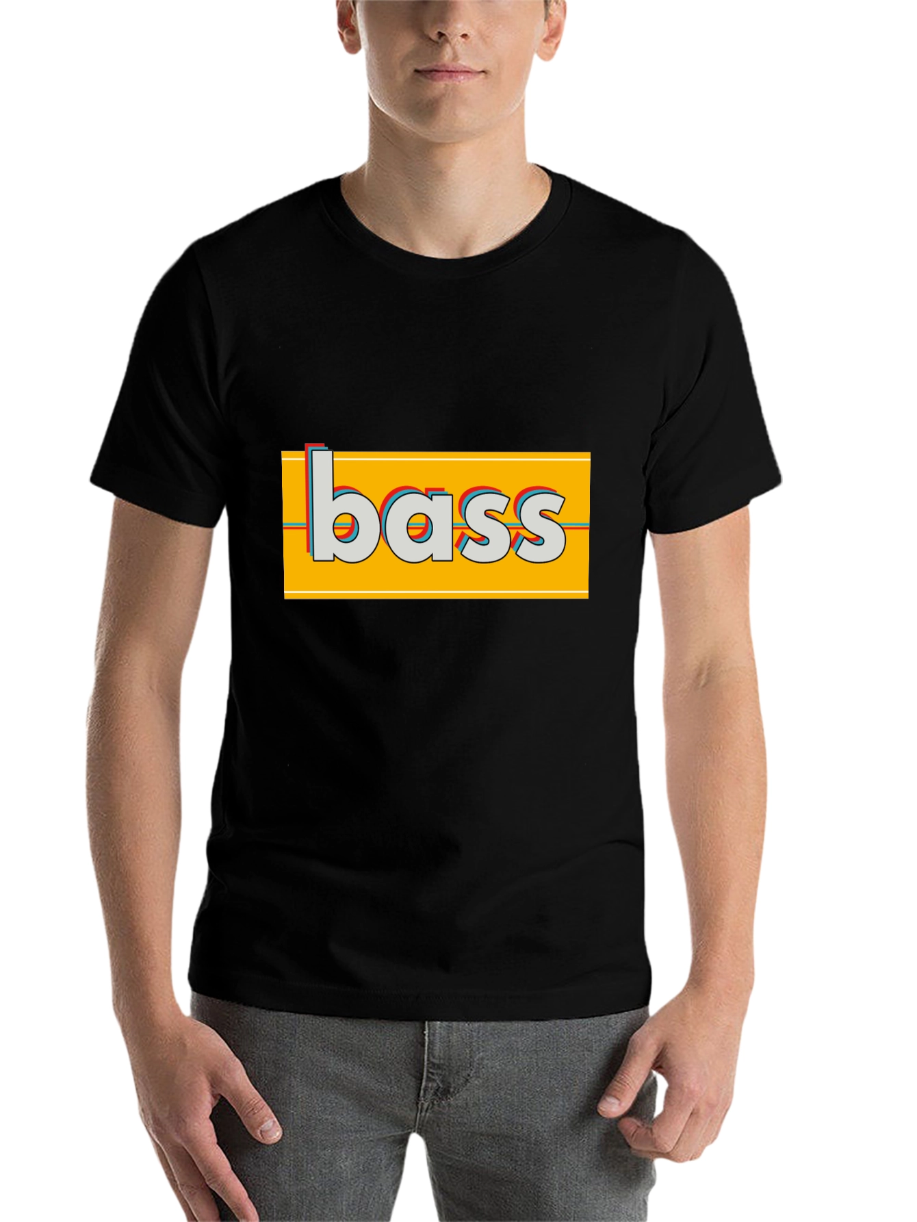 Black Bass Graphic T-Shirt - Retro Style view 7
