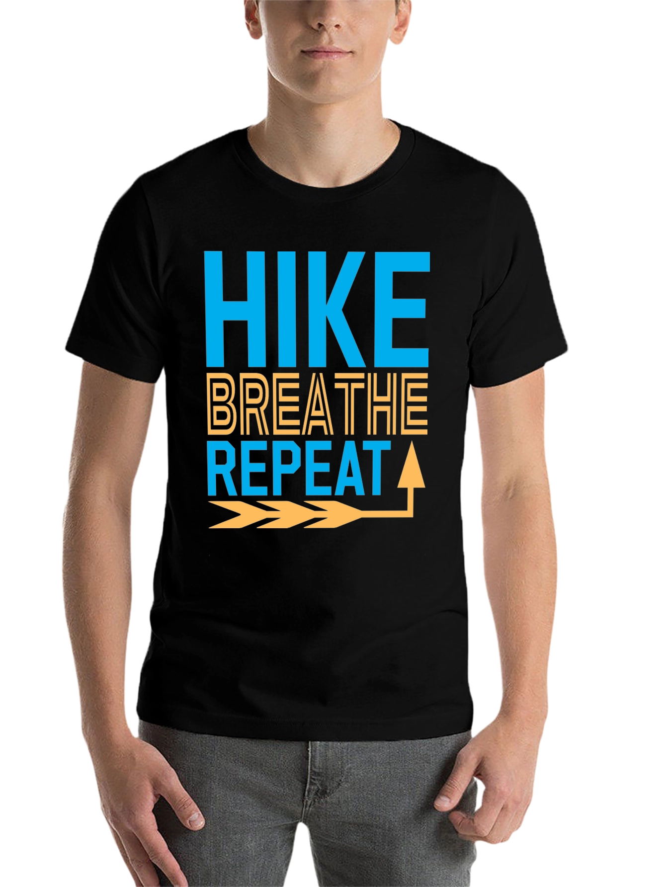 Black Hike Breathe Repeat Graphic Tee - Adventure Ready view 7
