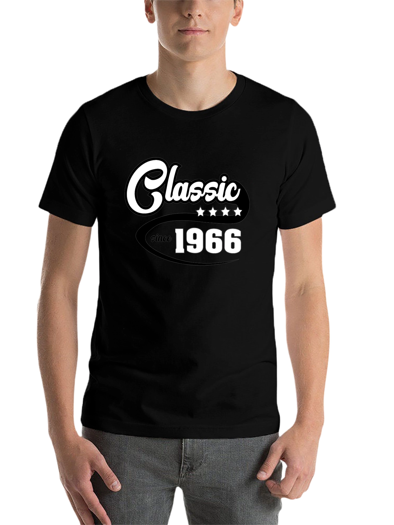 Black Classic Since 1966 Graphic Tee - Stylish Retro Design view 7
