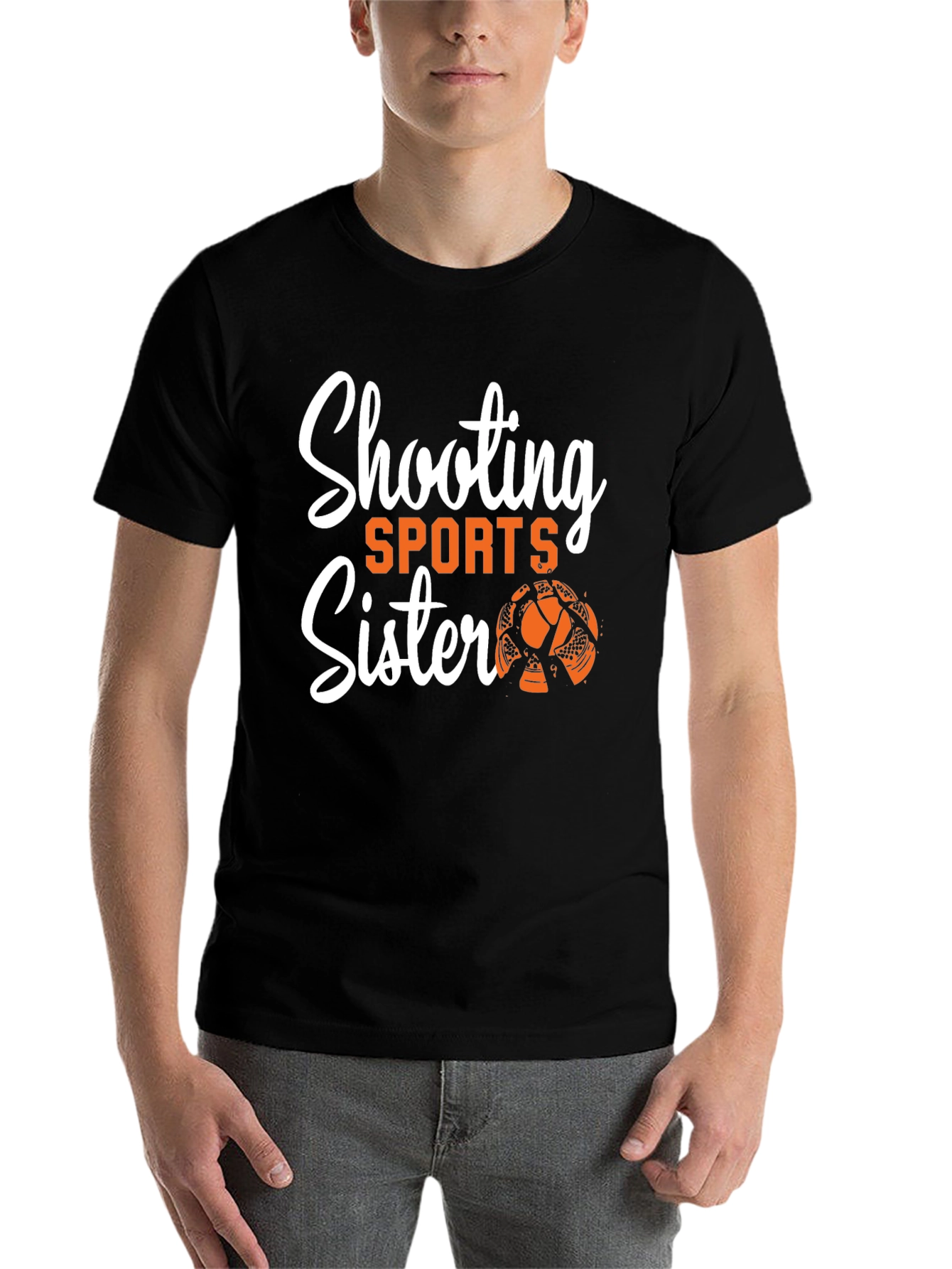 Black Shooting Sports Sister Graphic Tee view 7
