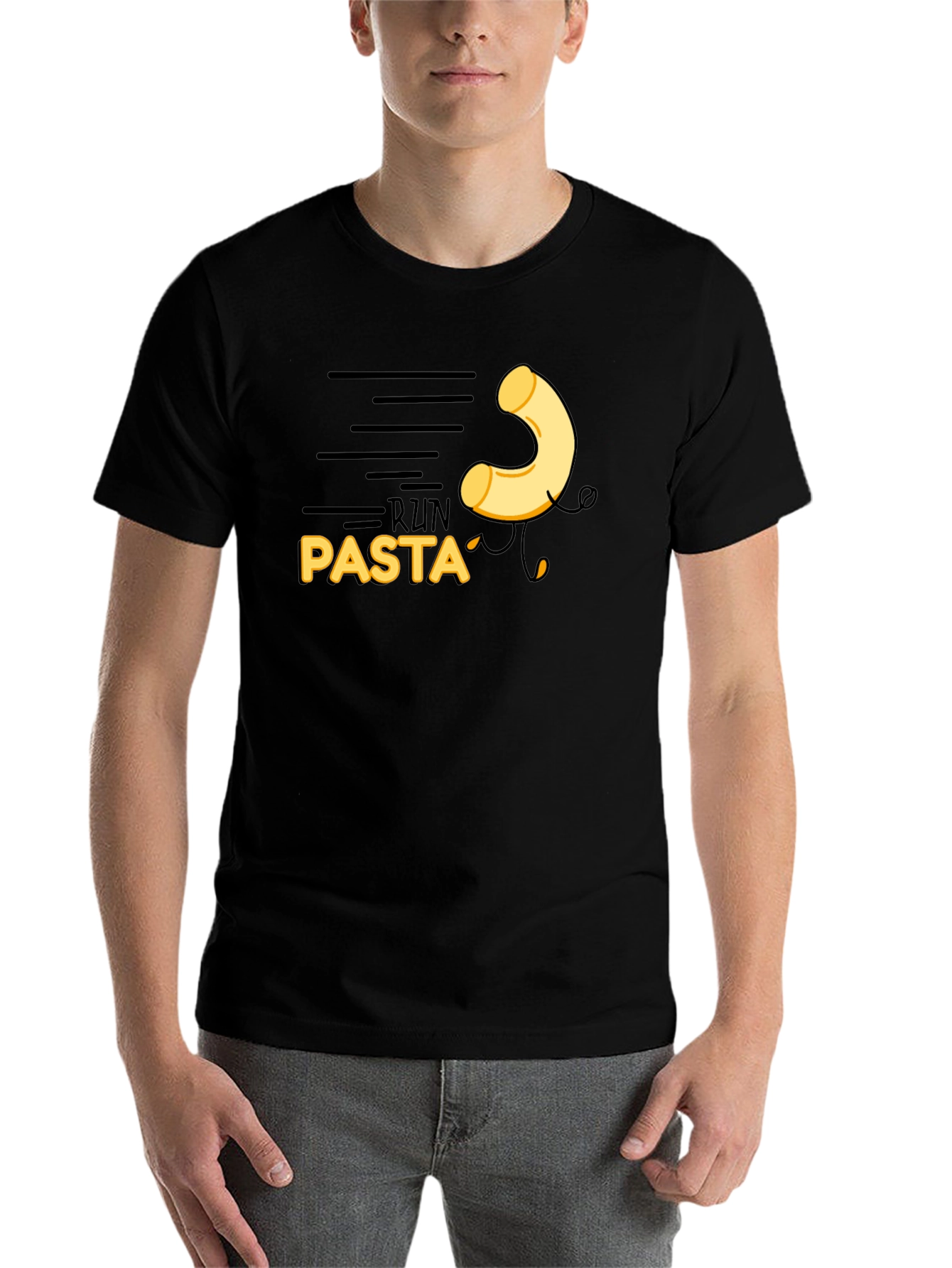 Black Run Pasta Black T-Shirt view 7