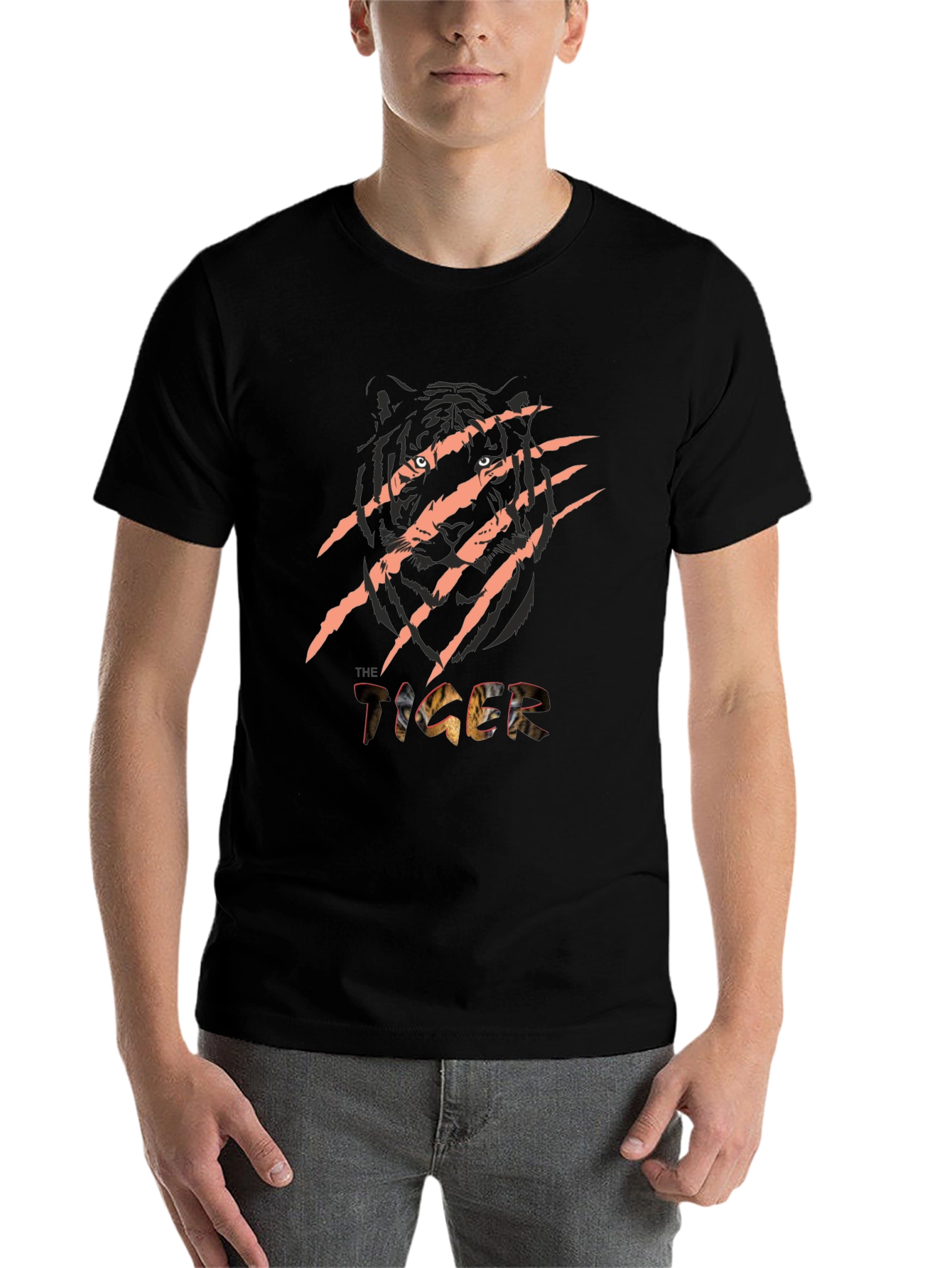 Black The Tiger Graphic Tee - Fierce Style view 7