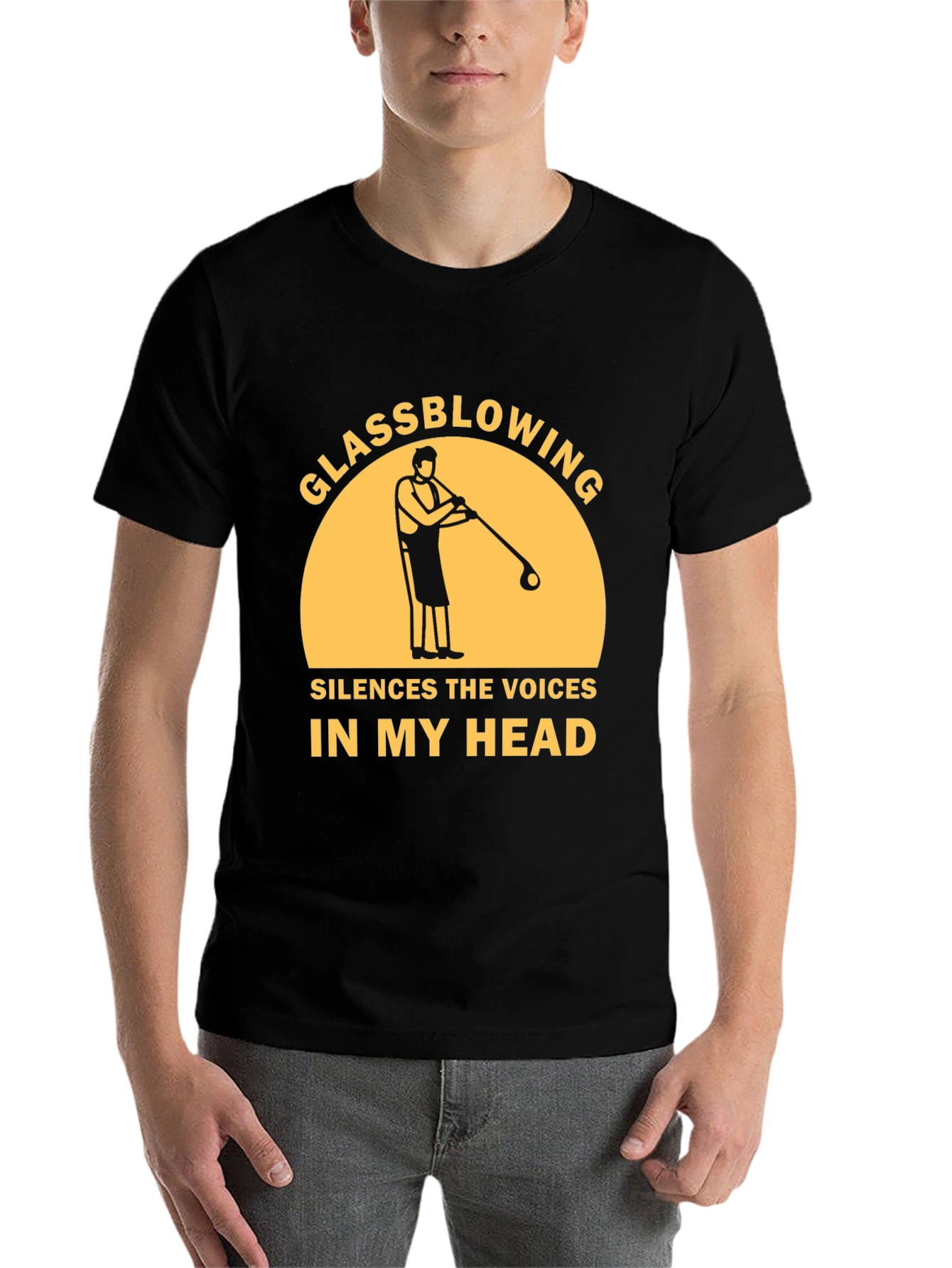 Black Glassblowing Silences The Voices T-Shirt view 7