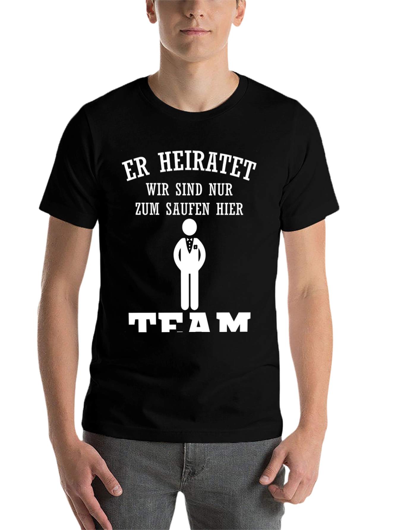 Groomsmen Team Drinking Black T-Shirt - 7