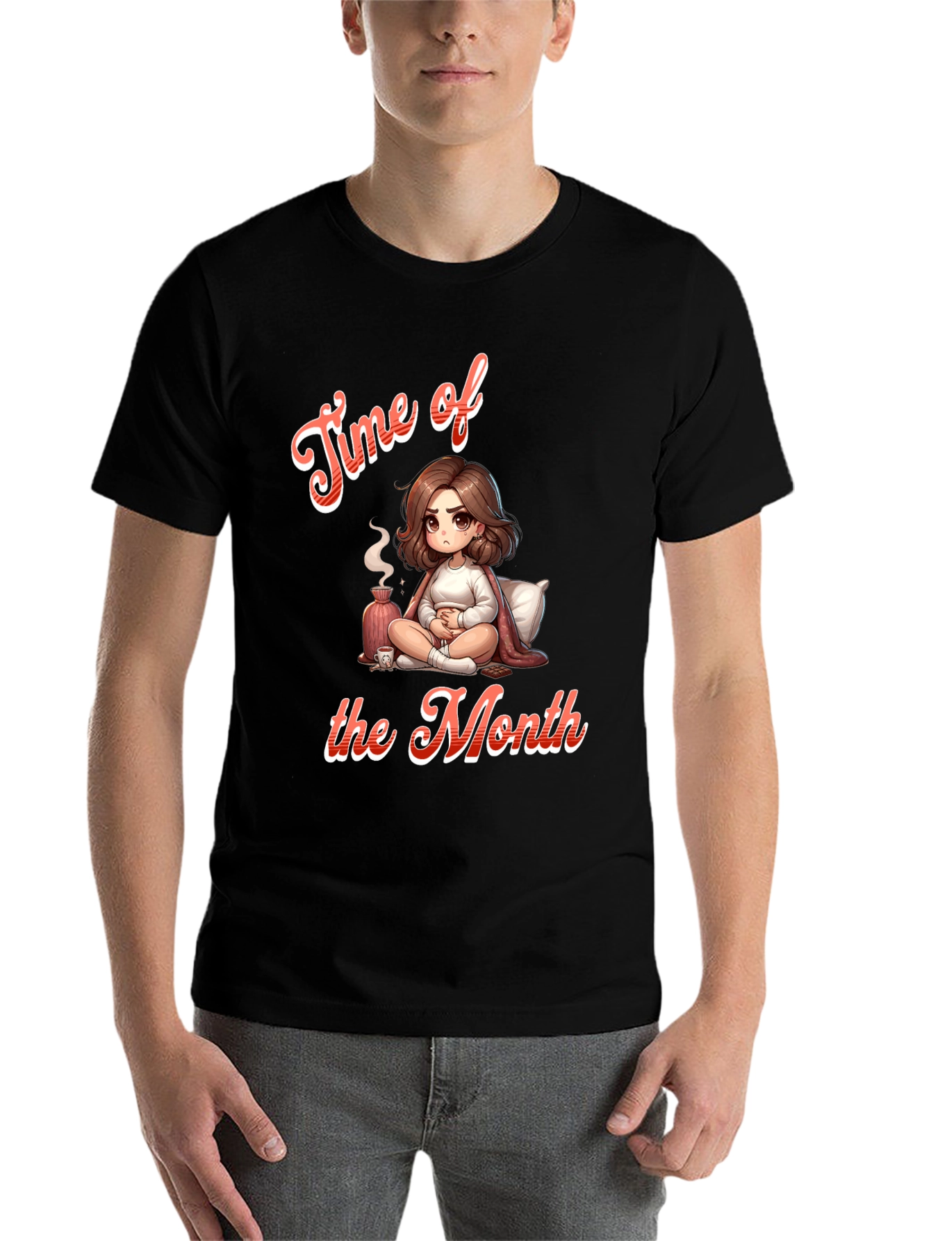 Black Time of the Month Graphic Tee view 7