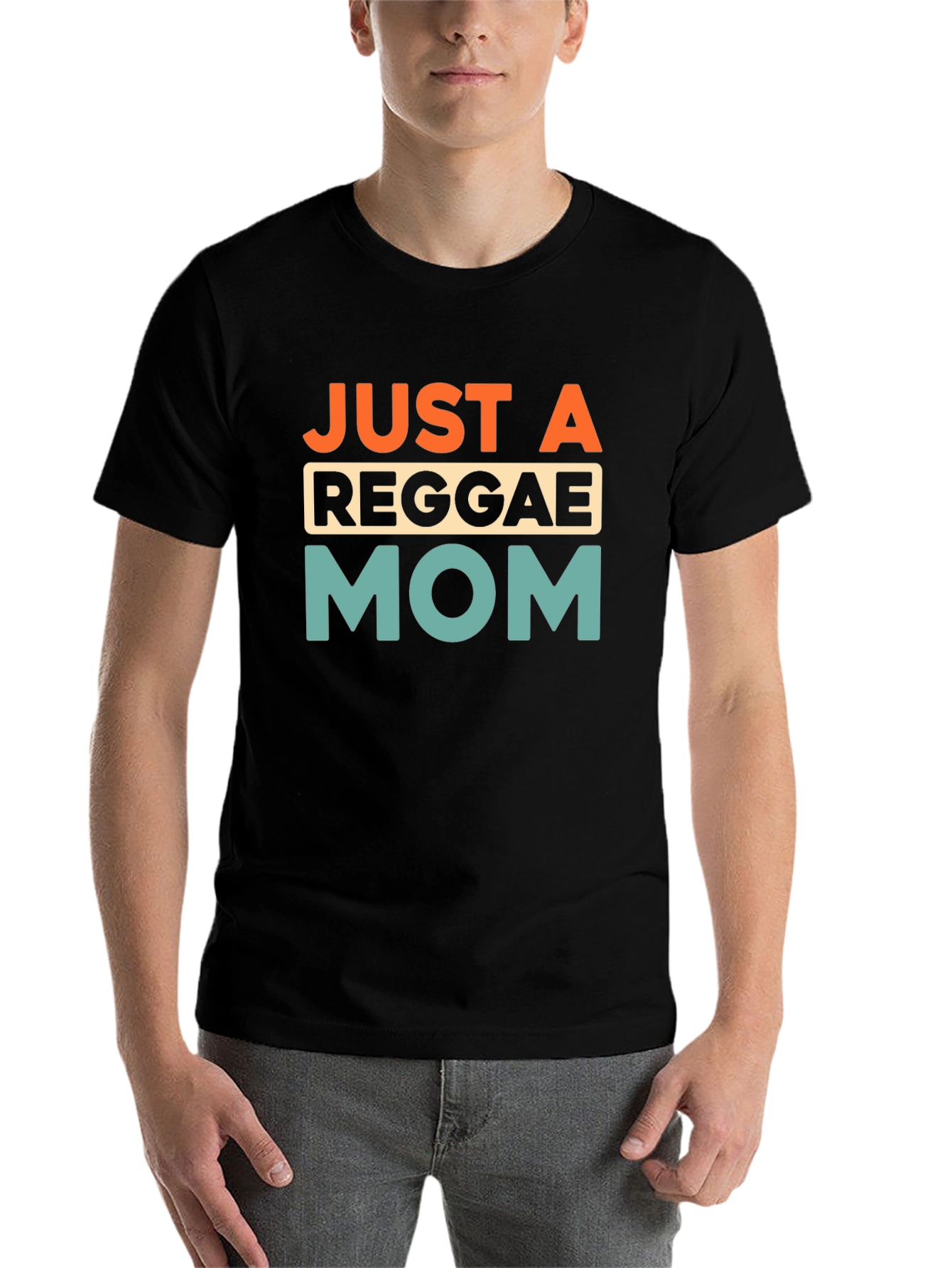 Black Just A Reggae Mom Graphic Tee - Black view 7