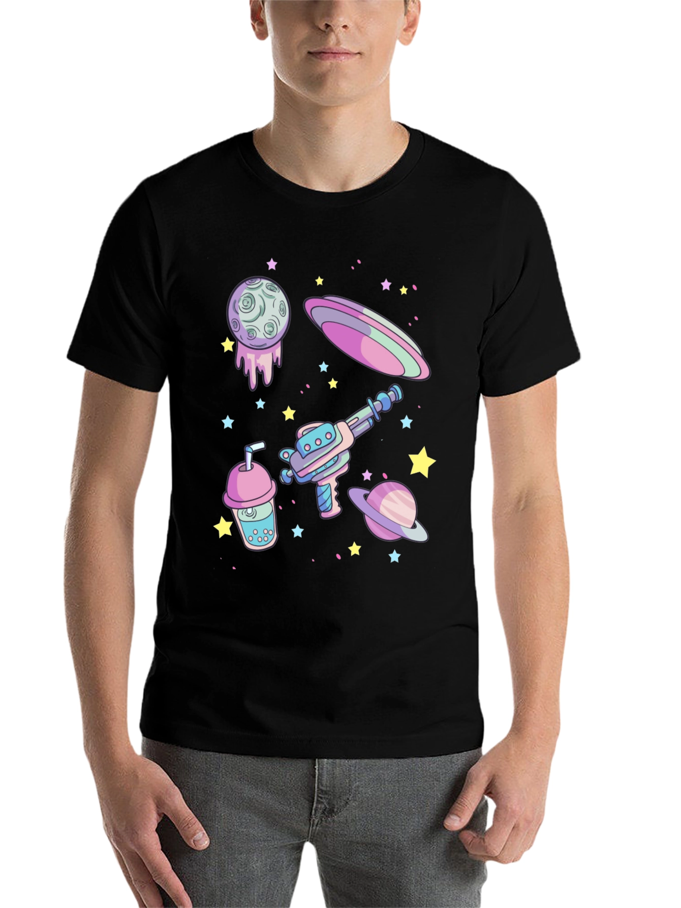 Black Space Graphic Tee view 7
