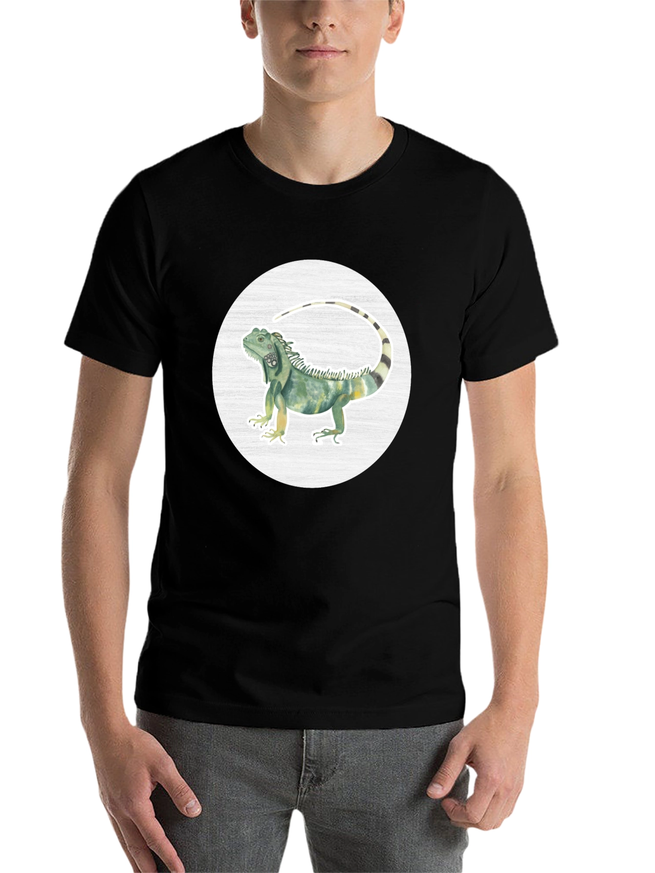 Black Iguana Graphic Tee - Stylish Casual Wear view 7