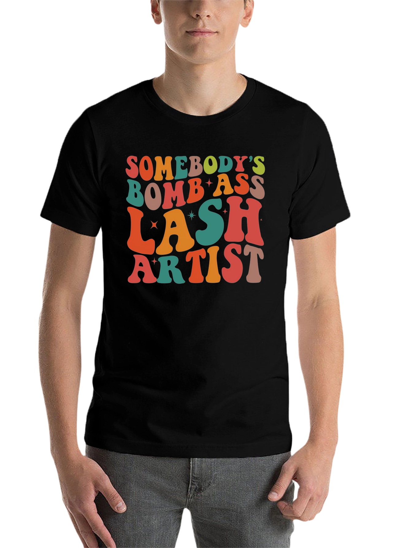 Black Bomb Lash Artist Graphic Tee view 7