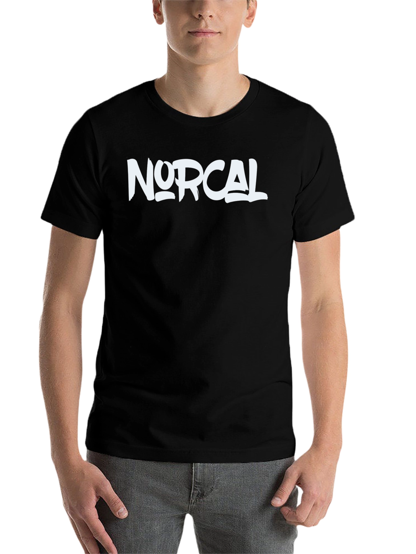 Black NorCal Graphic Tee - Black Cotton Crew Neck view 7