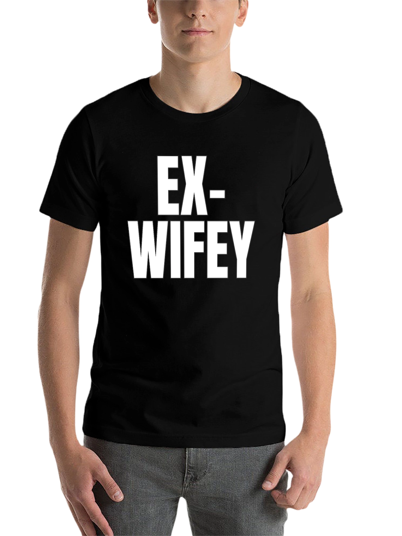 Black Ex-Wifey T-Shirt Funny Divorcee Humor Tee view 7