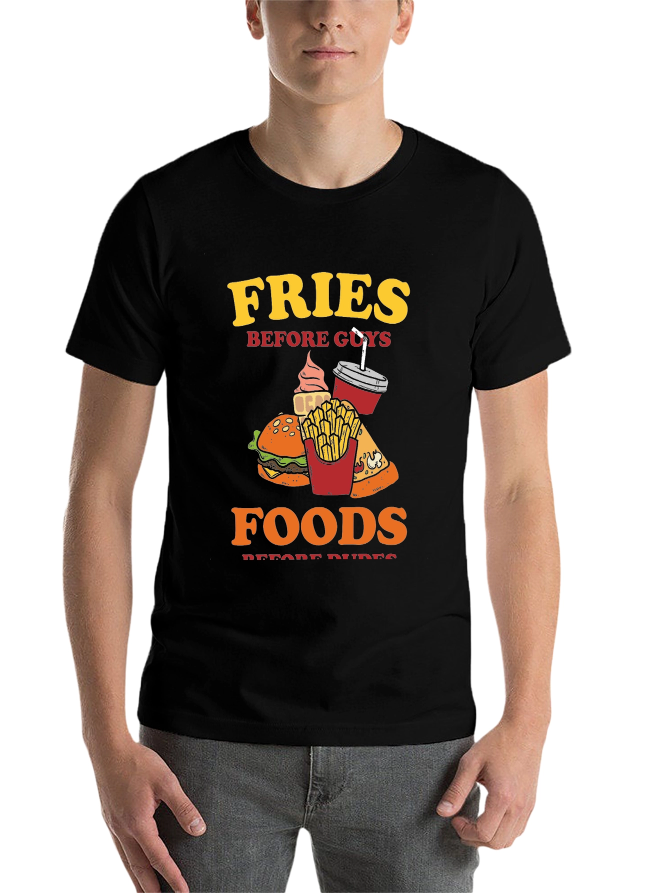 Fries Before Guys T-Shirt - Foodie Tee - 7