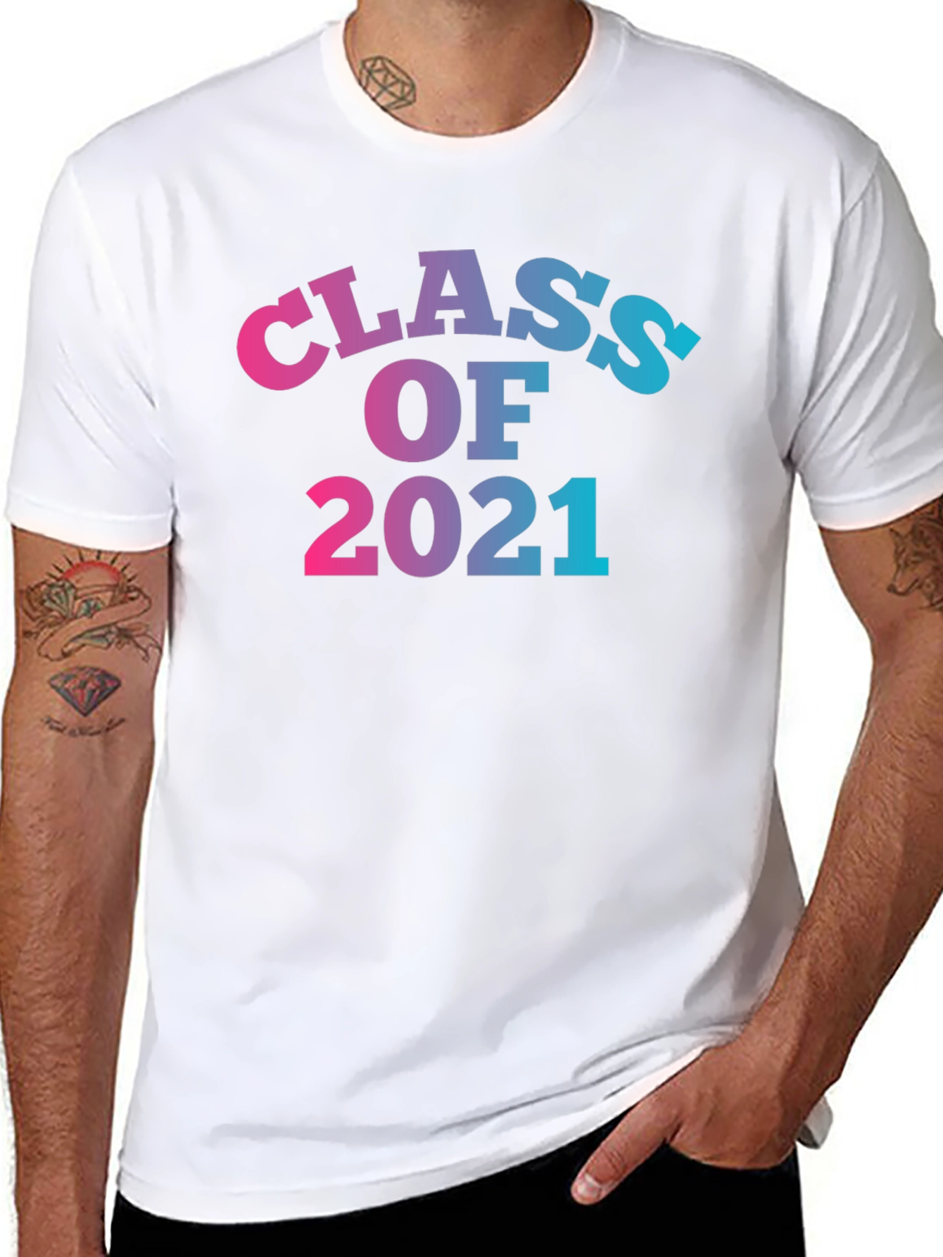 Black Class of 2021 Graduation T-Shirt view 8