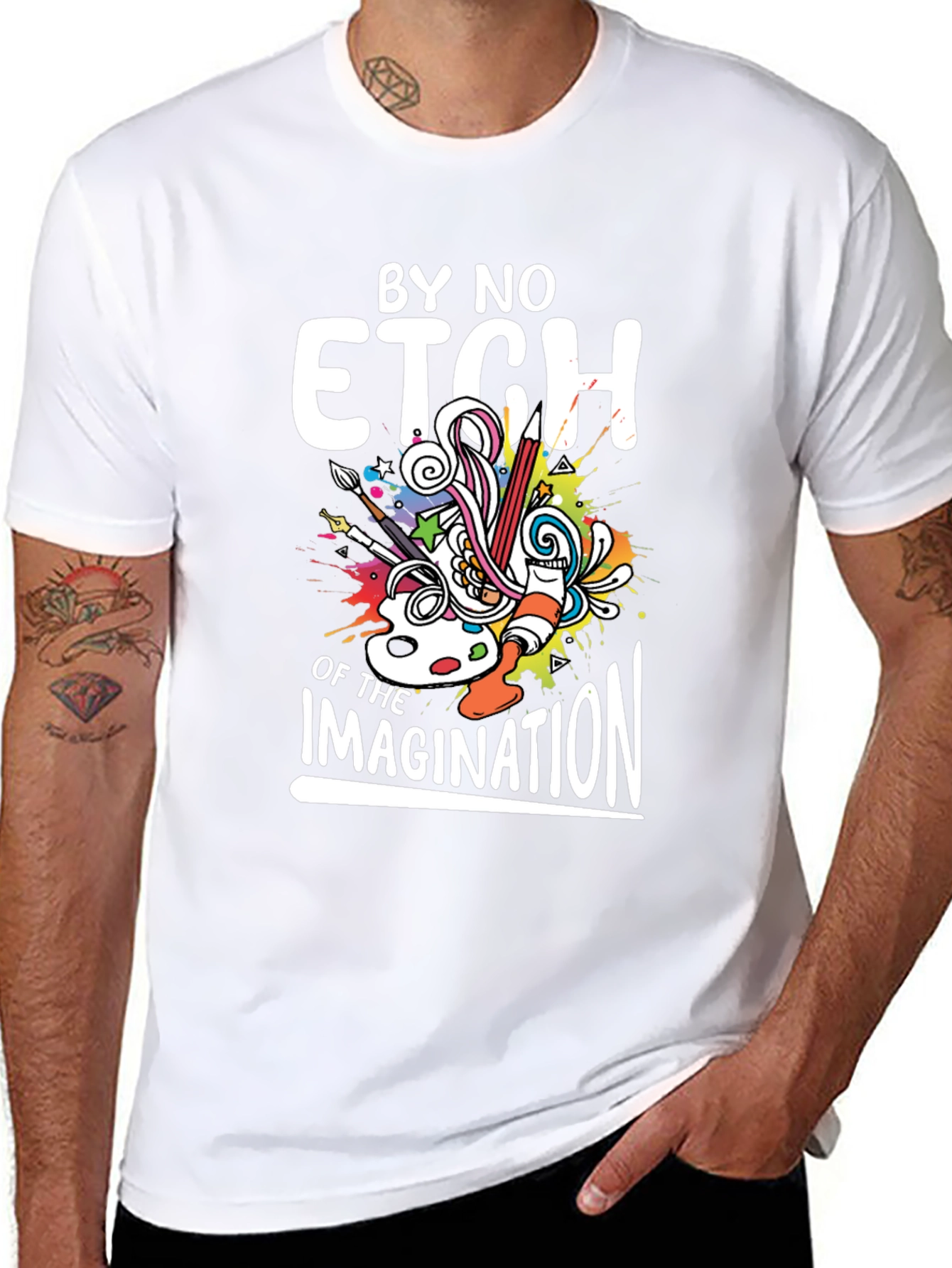 Black By No Etch Imagination Graphic Tee view 8