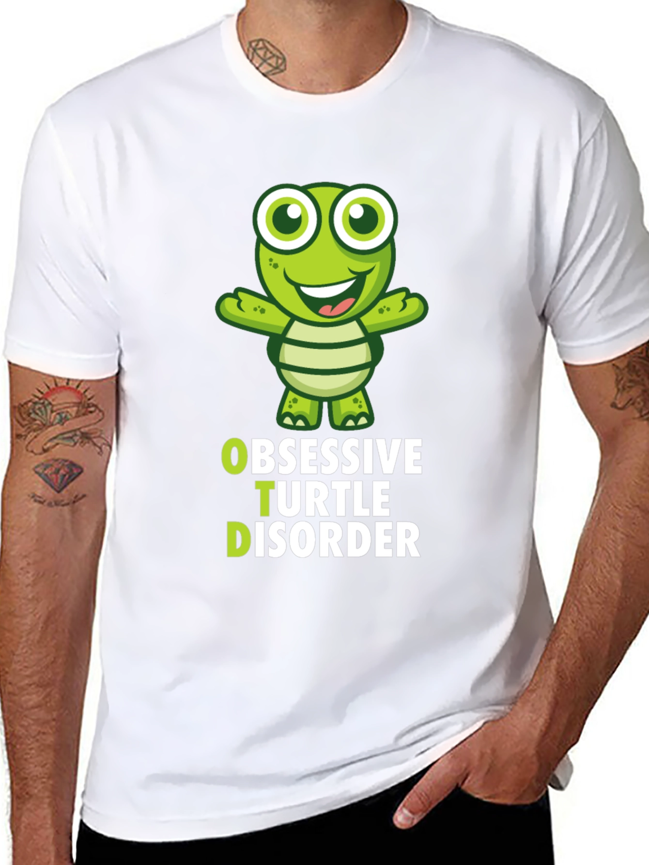 Black Obsessive Turtle Disorder T-Shirt Funny Turtle Lover Gift view 8