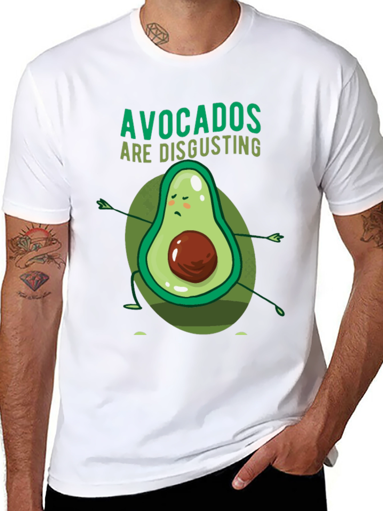 Black Avocados Are Disgusting Funny T-Shirt view 8