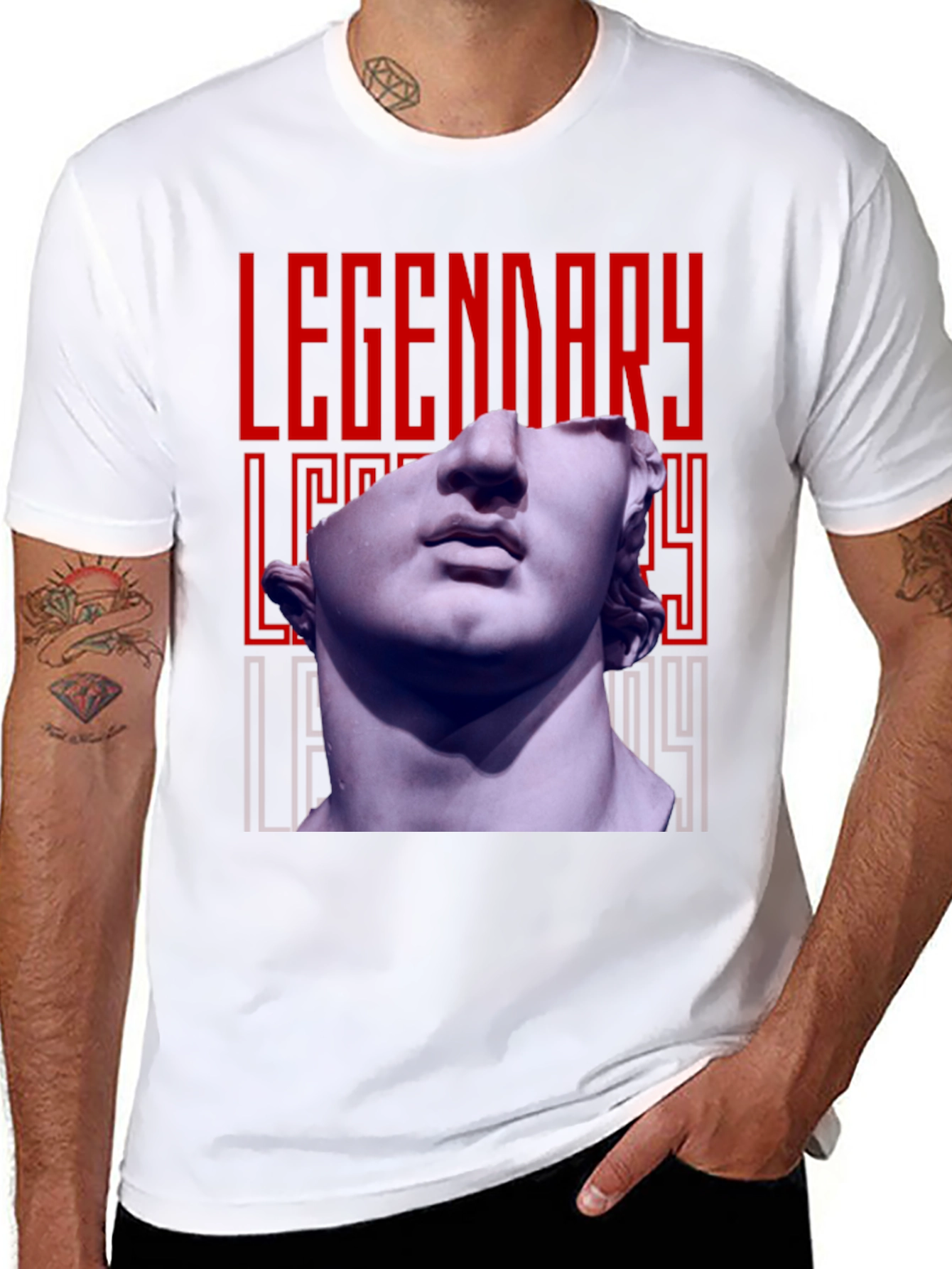 Black Legendary Bust Graphic Tee view 8