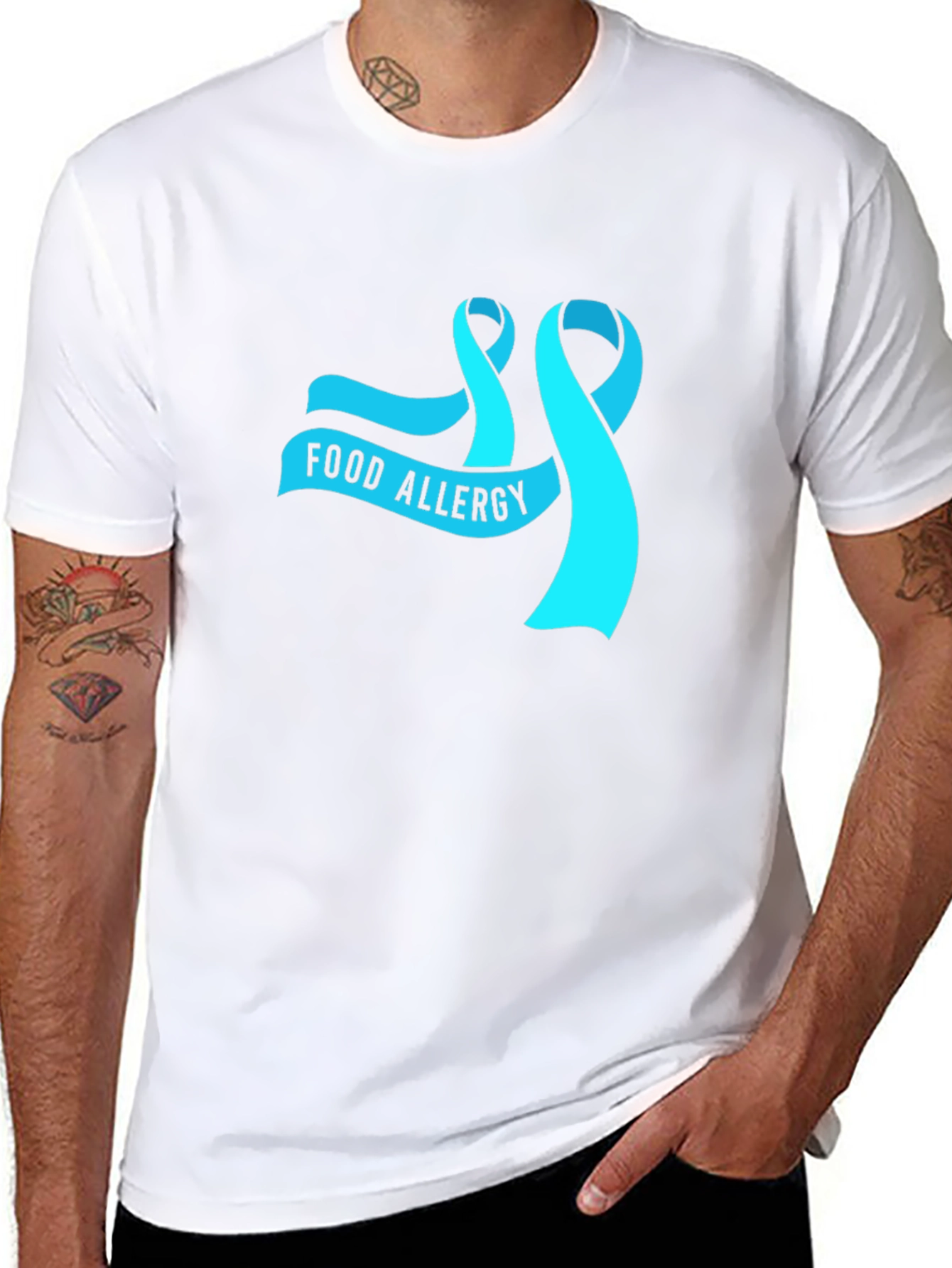 Food Allergy Awareness Ribbon T-Shirt - 8