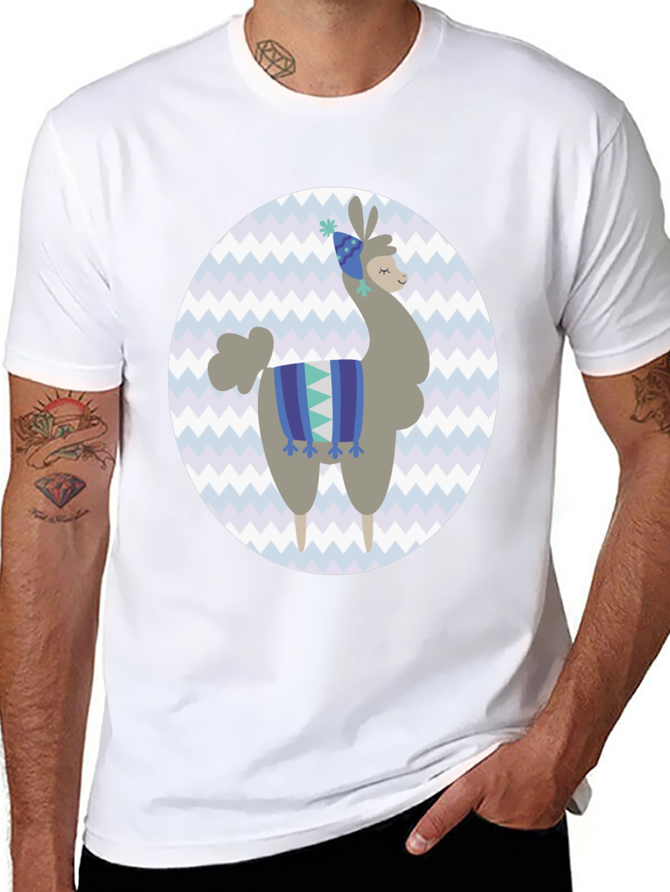 Black Llama Graphic Tee - Fun & Unique Style view 8