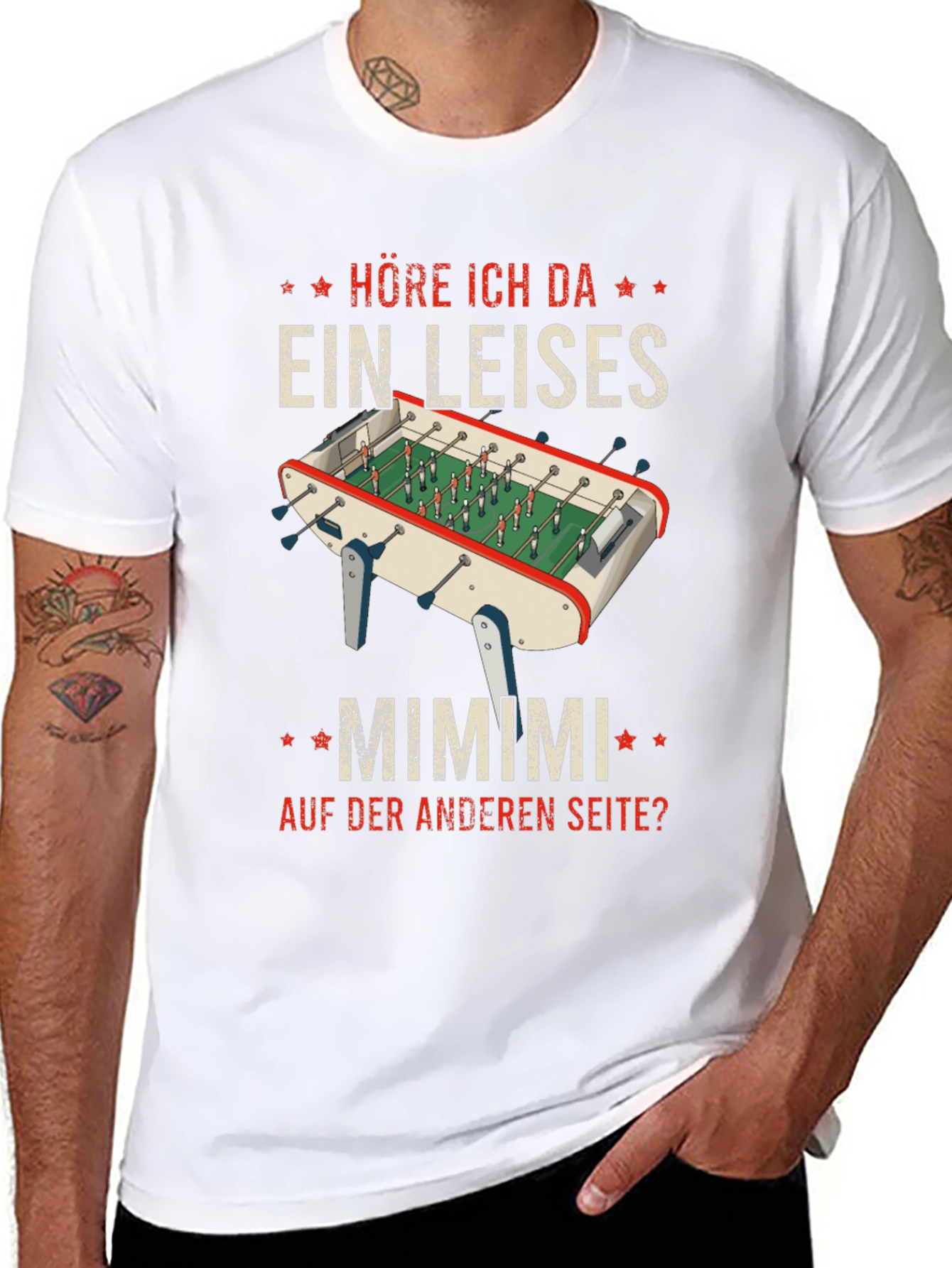 Black Foosball Table Game Graphic T-Shirt view 8