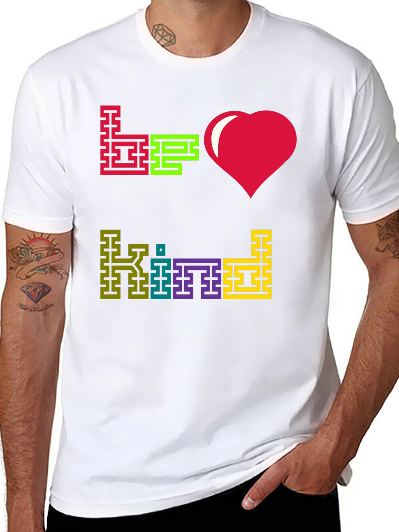 Be Kind T-Shirt - Graphic Print Tee - 8