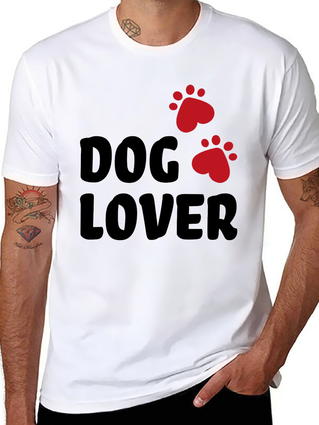 Black Dog Lover Graphic Tee - Casual Wear view 8