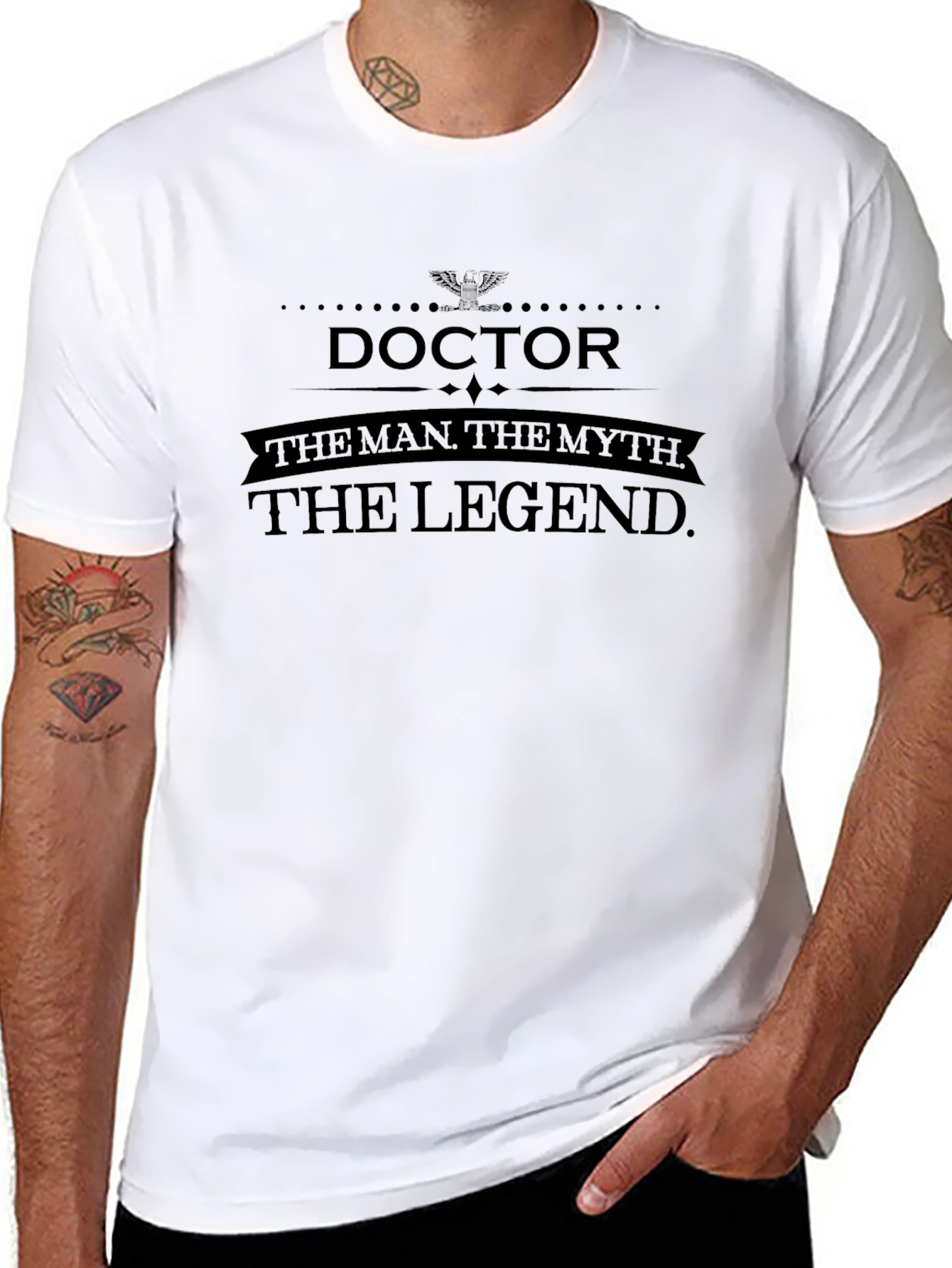 Black Doctor - The Man, Myth, Legend - T-Shirt view 8