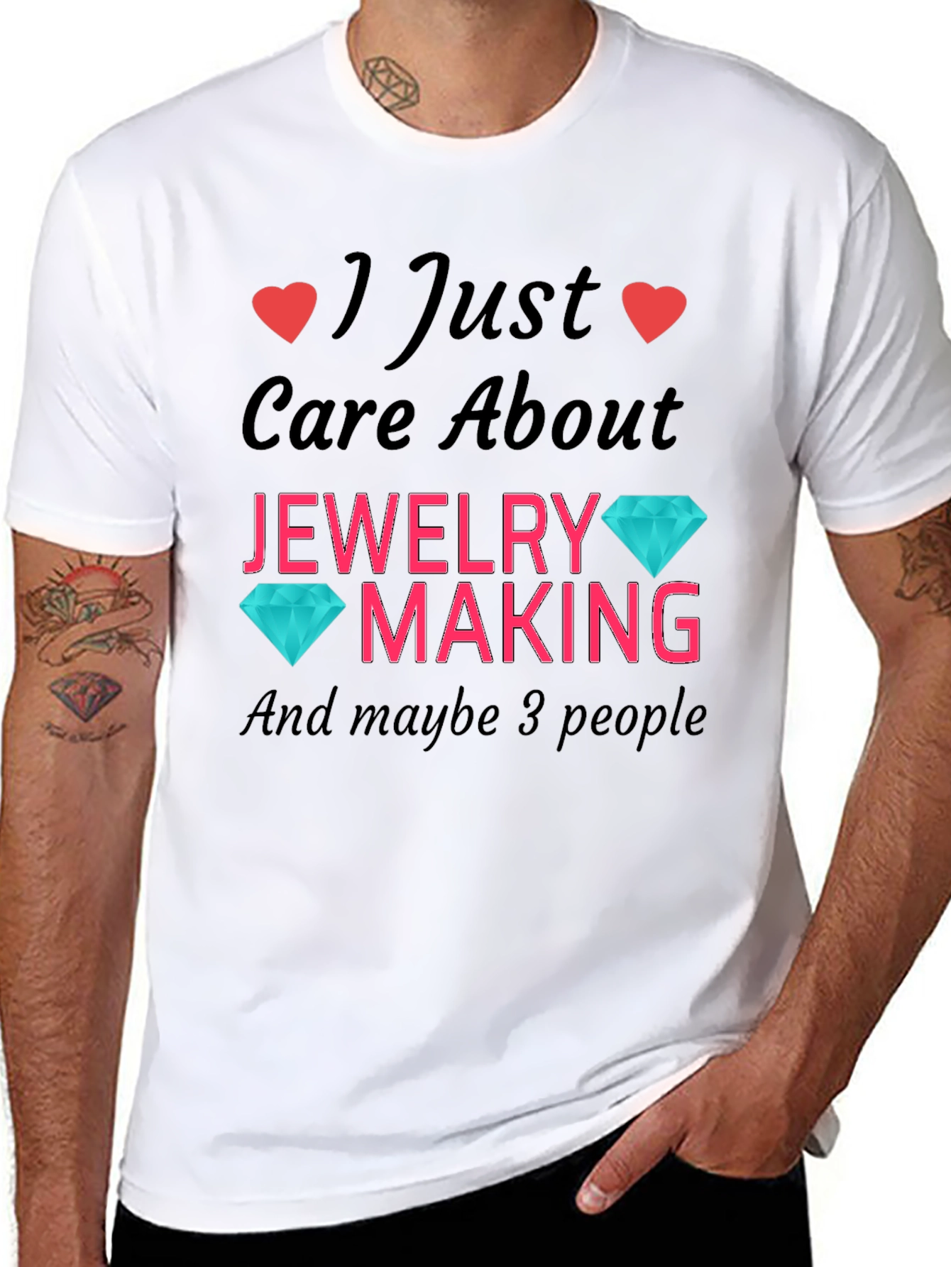 Black Jewelry Making Lover T-Shirt view 8