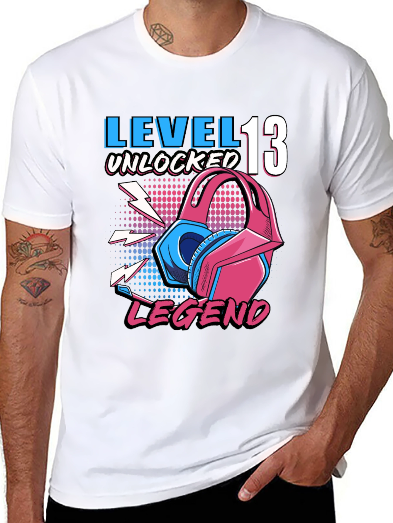 Black Level 13 Unlocked Legend Gamer T-Shirt view 8