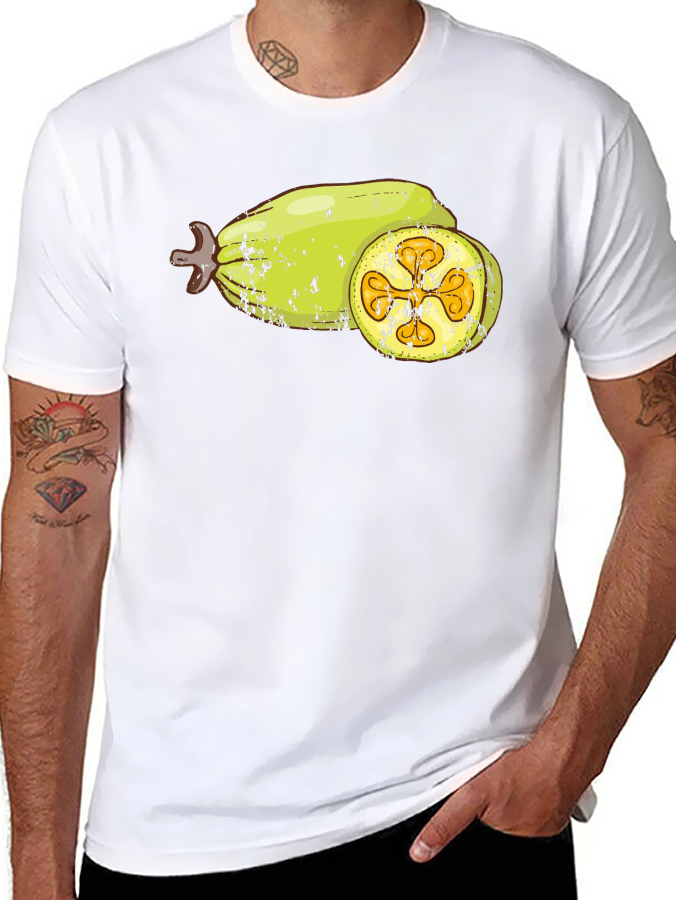 Black Bilimbi Fruit Graphic T-Shirt view 8