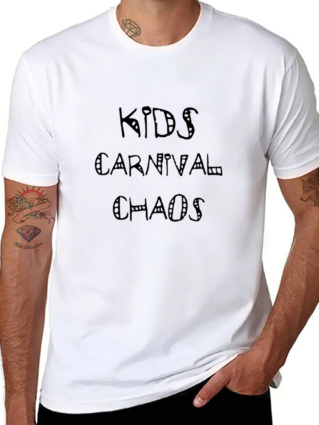 Black Kids Carnival Chaos Black Graphic Tee view 8