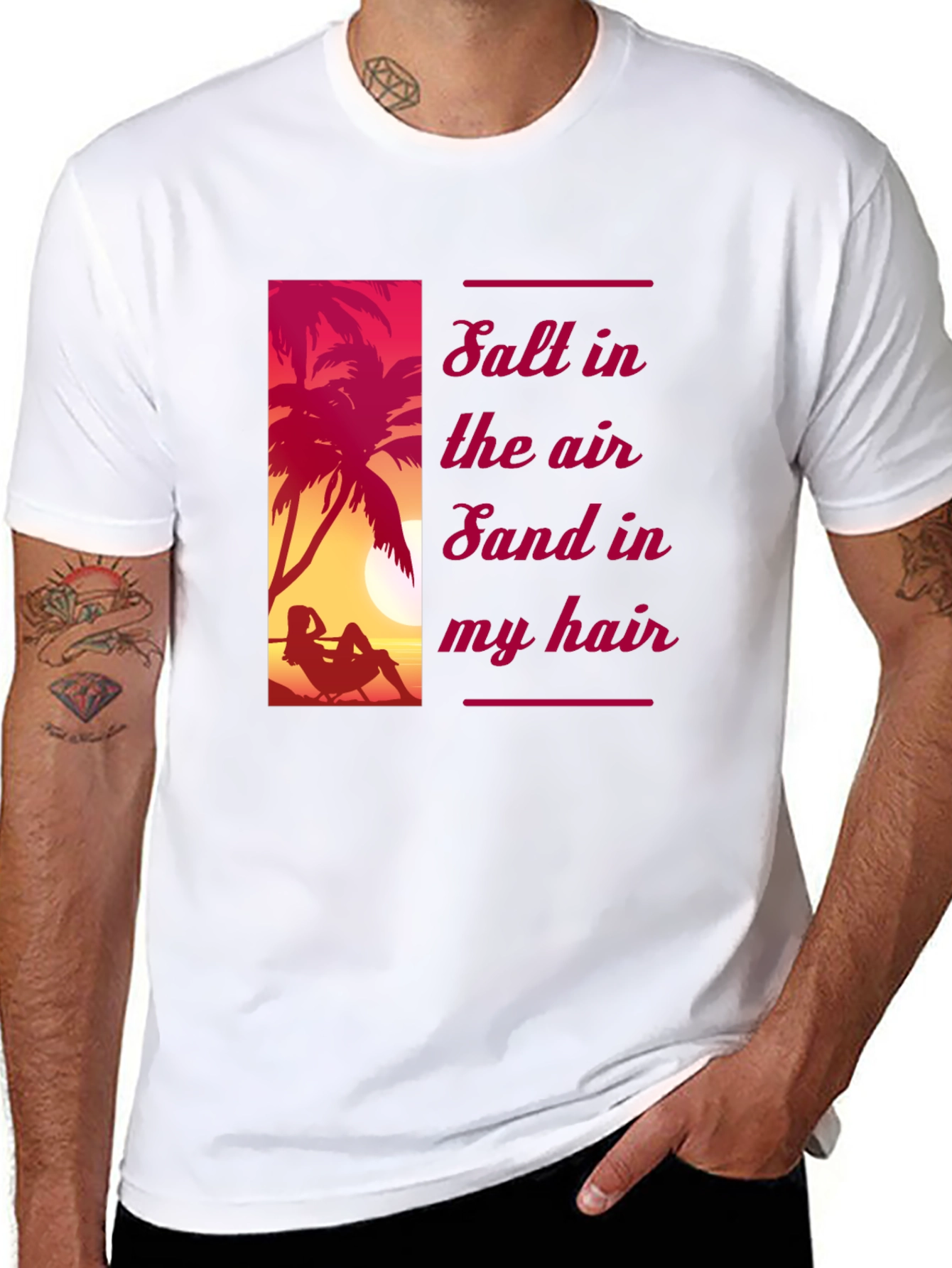 Salt Air Sand Hair Graphic Tee - 8