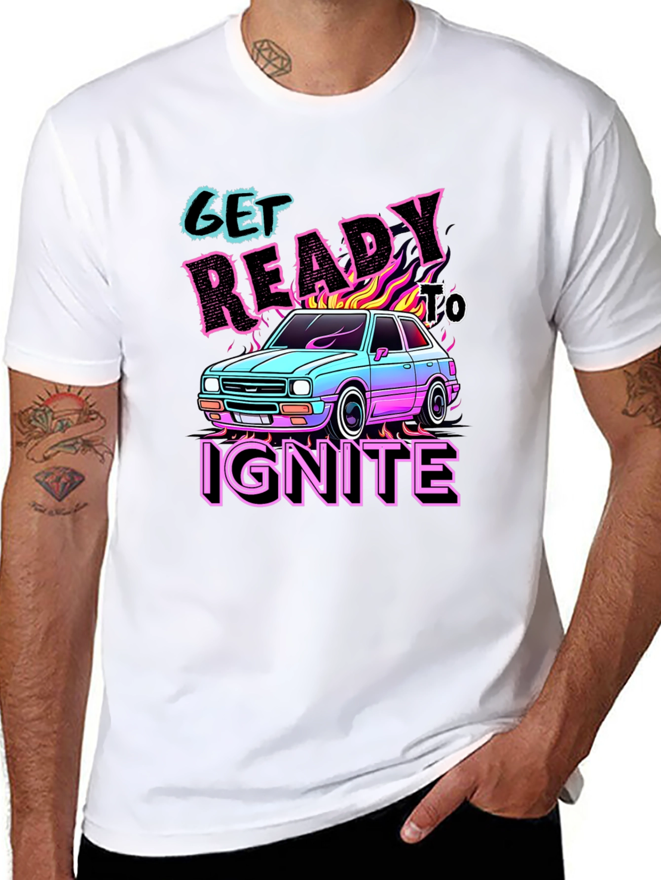 Black Get Ready to Ignite Graphic Tee view 8