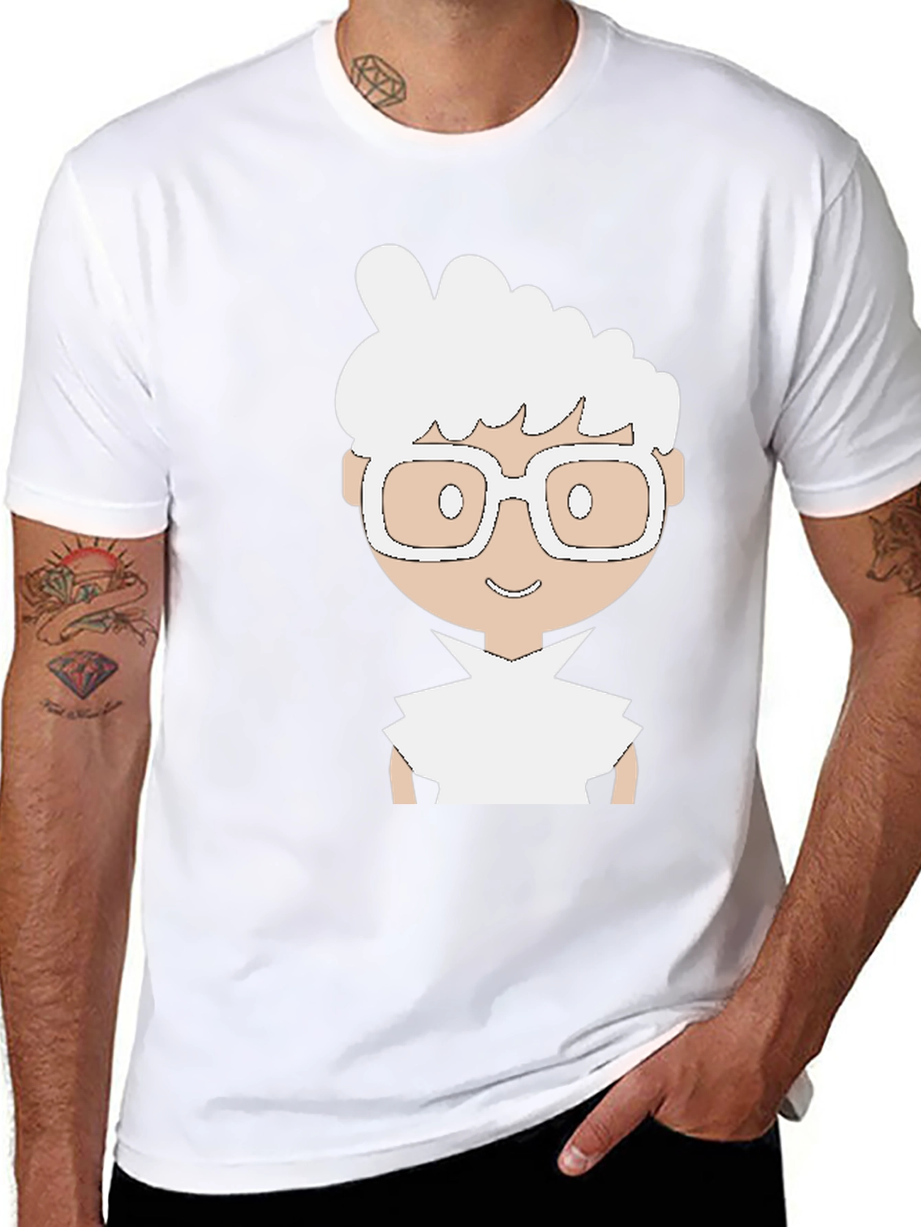 Black Cartoon Character T-Shirt view 8