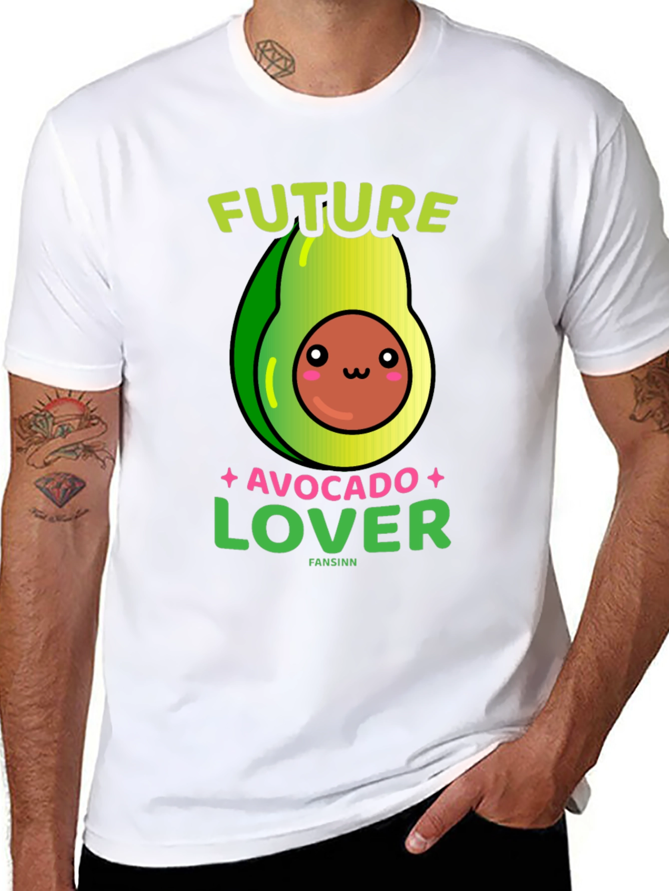 Black Future Avocado Lover T-Shirt view 8