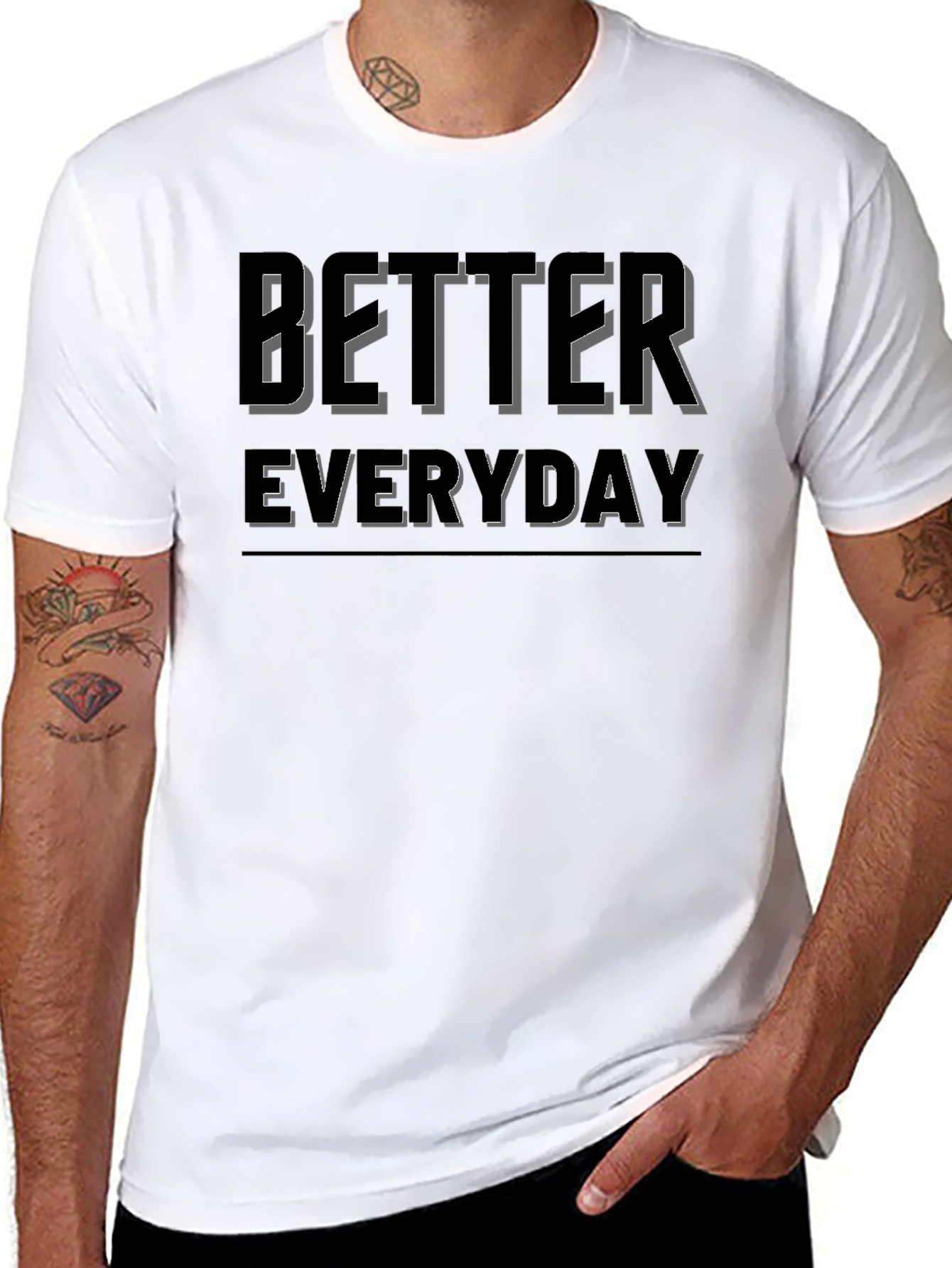 Black Better Everyday Graphic T-Shirt - Black view 8