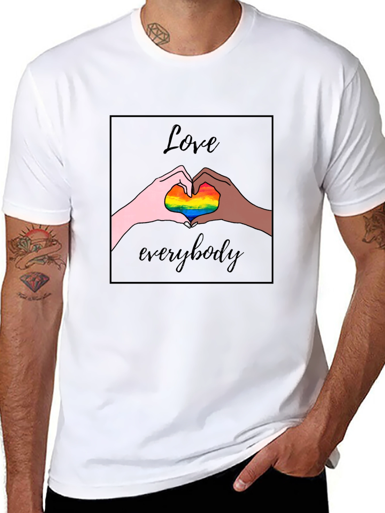 Black Love Everybody Graphic Tee - Pride view 8