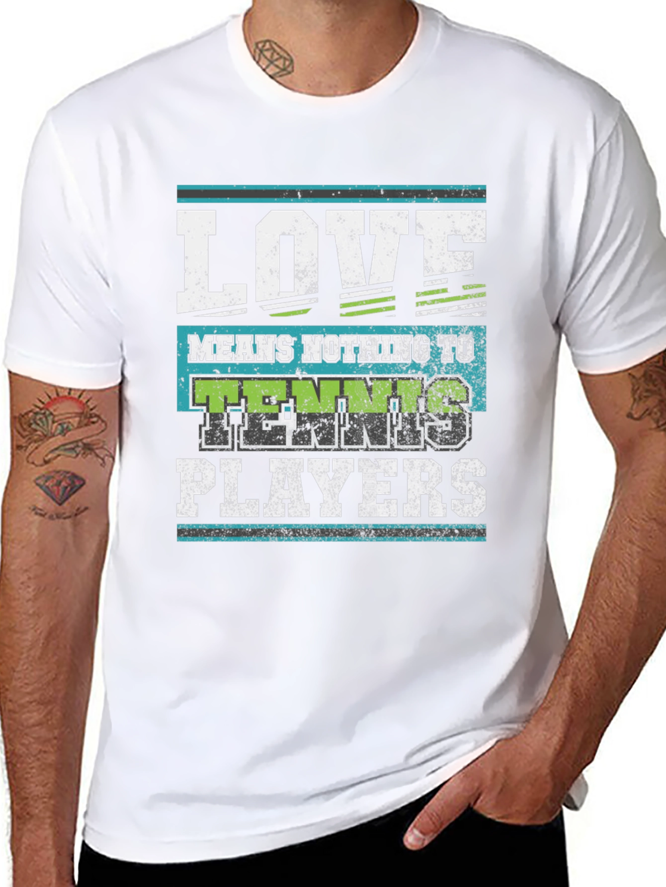 Black Love Means Nothing to Tennis Players T-Shirt view 8
